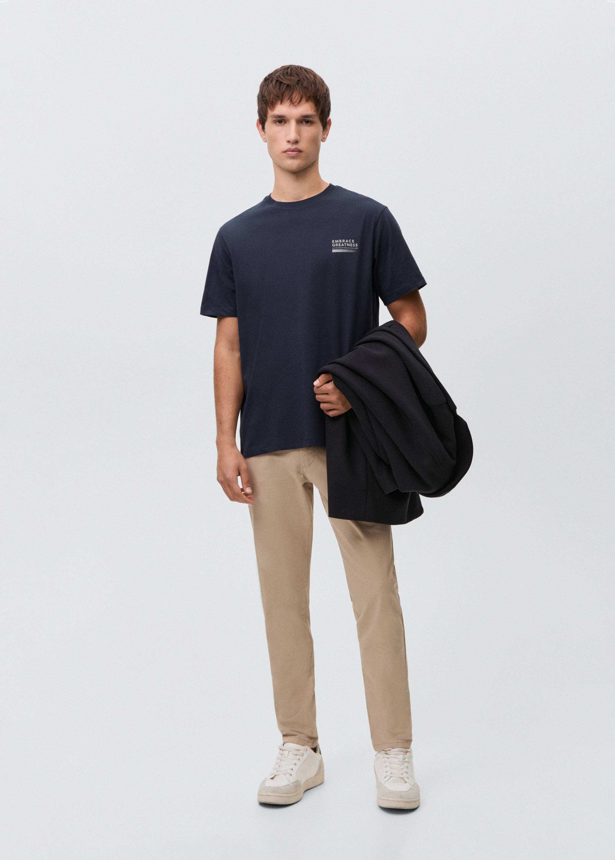 Camiseta algodón mensaje - Plano general