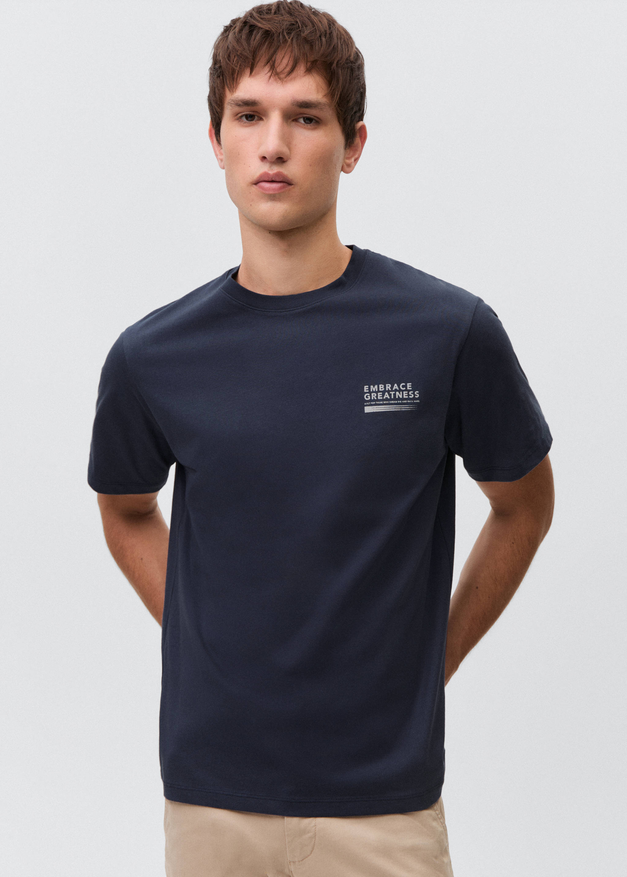 Camiseta algodón mensaje - Plano medio