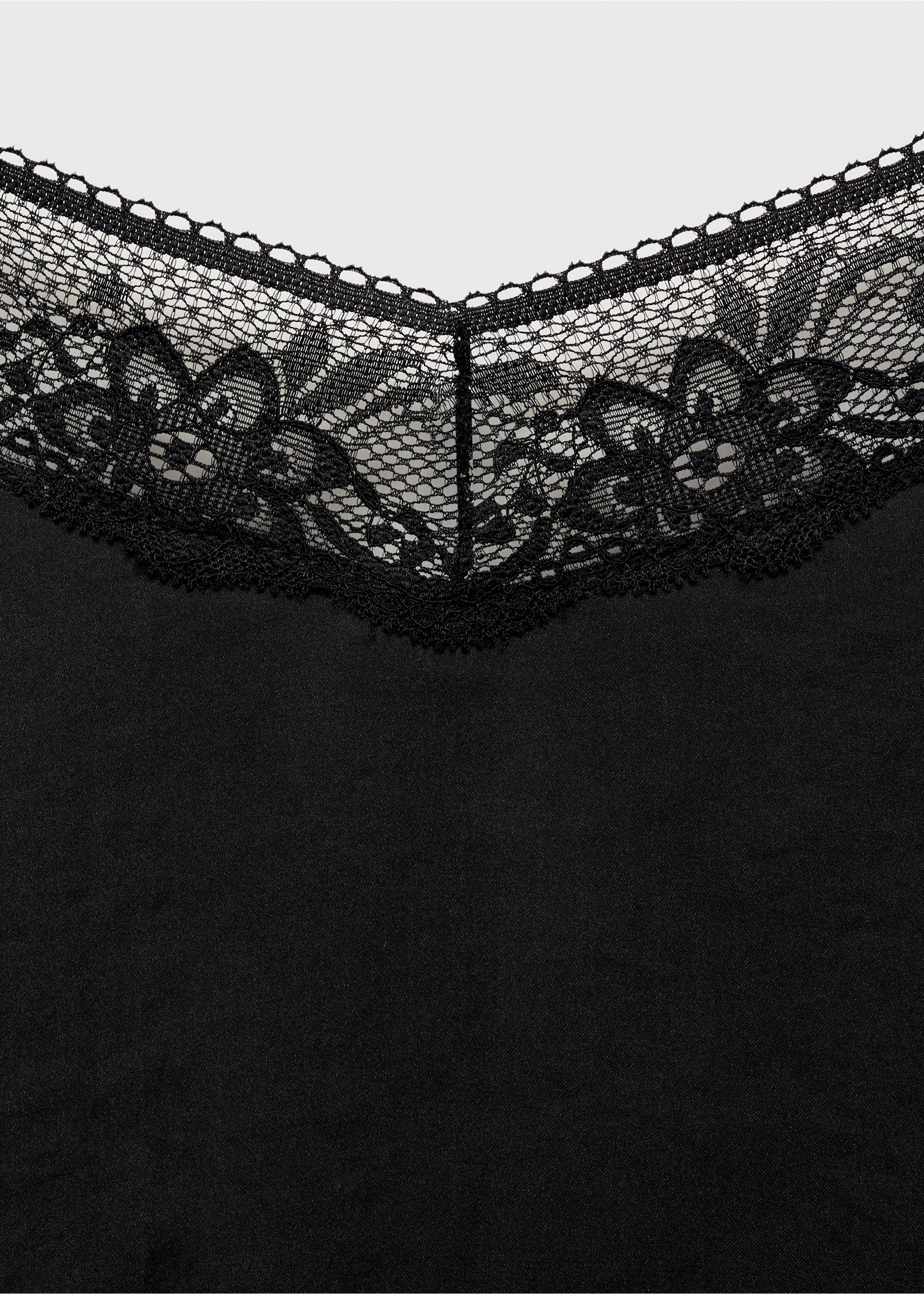 Top detalle blonda - Detalle del artículo 8, Negro. Ref: 87050458-00.