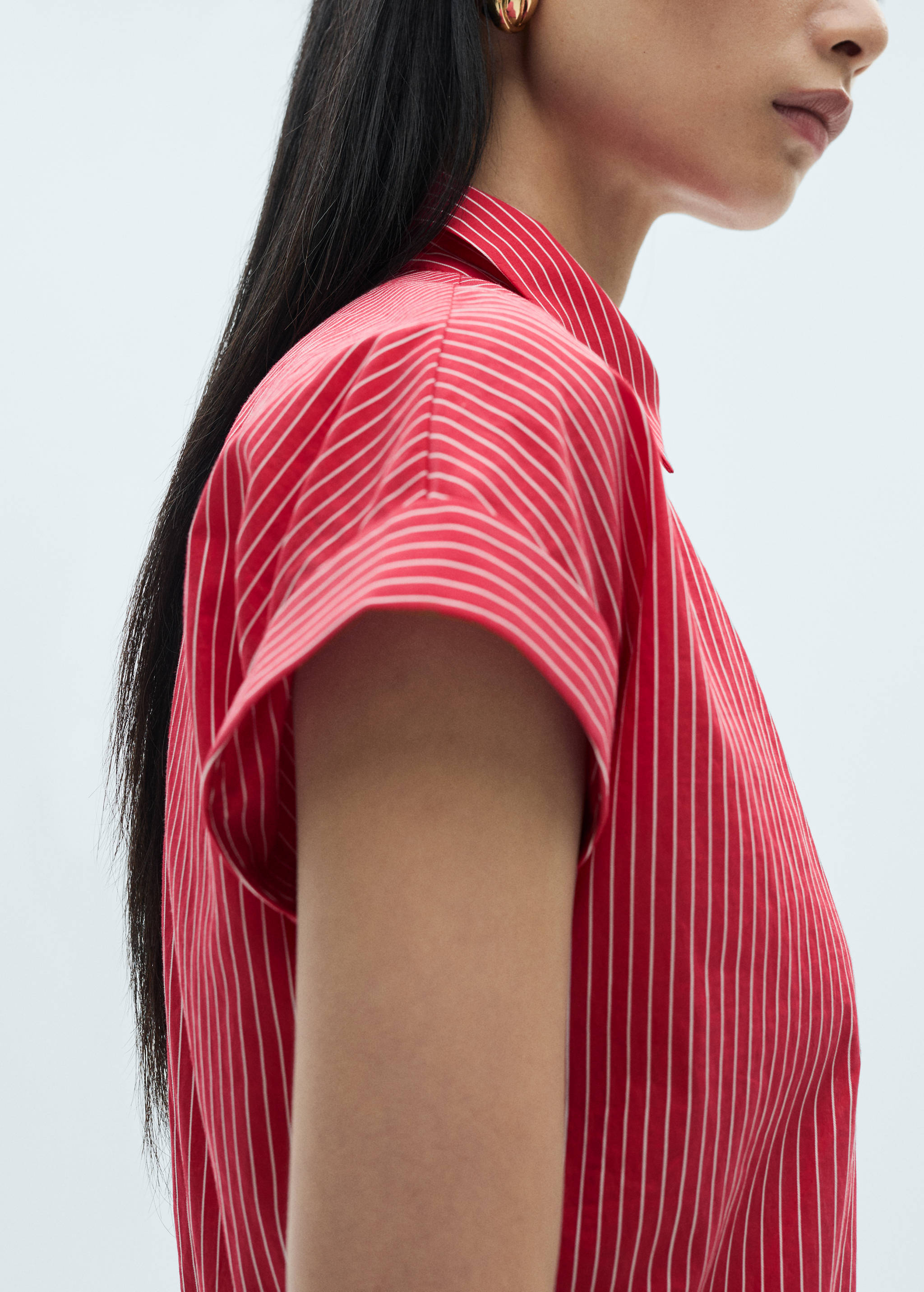 Robe chemise coton rayures - Détail de l'article 3