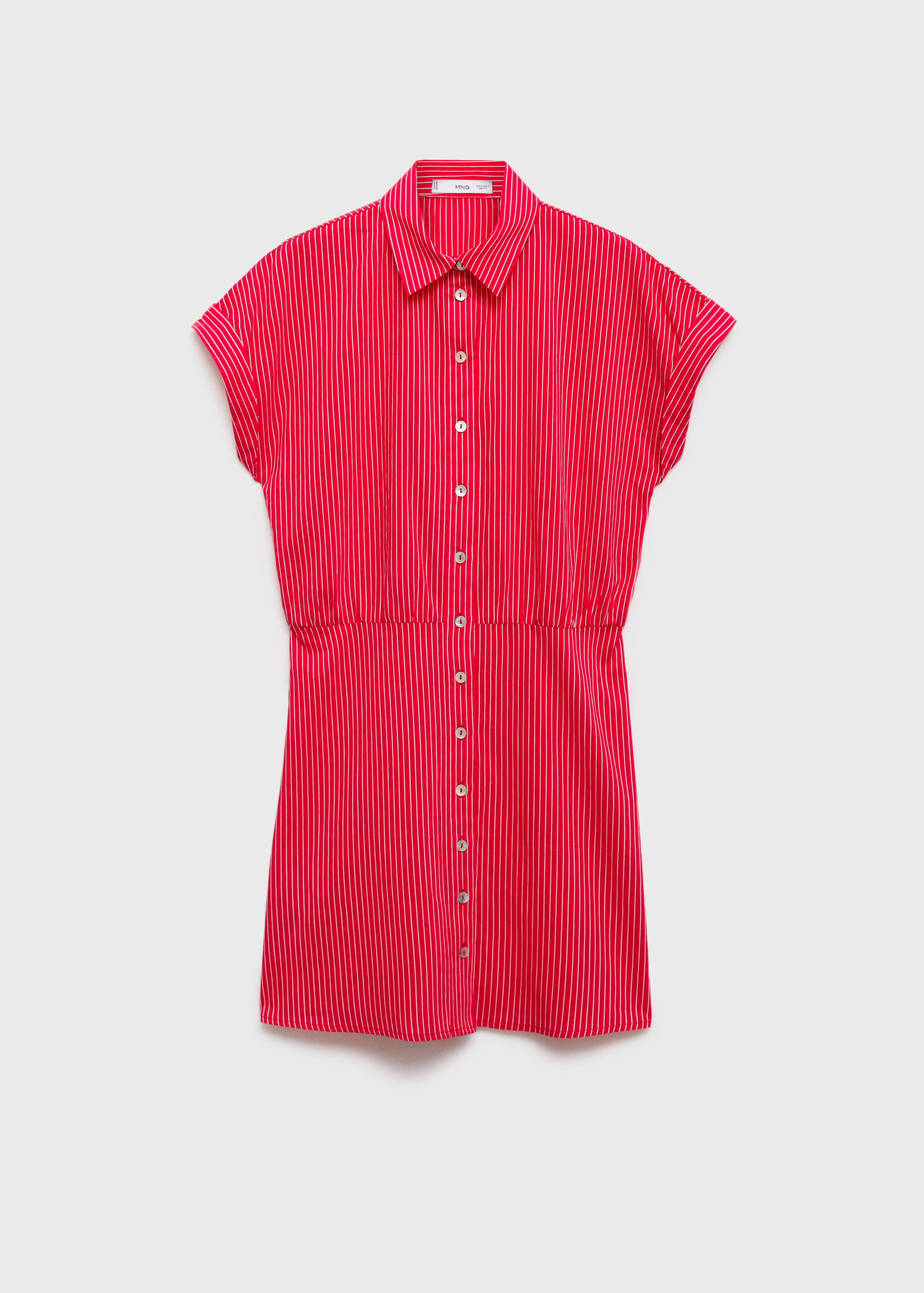 Vestido camisero algodón rayas - Artículo sin modelo