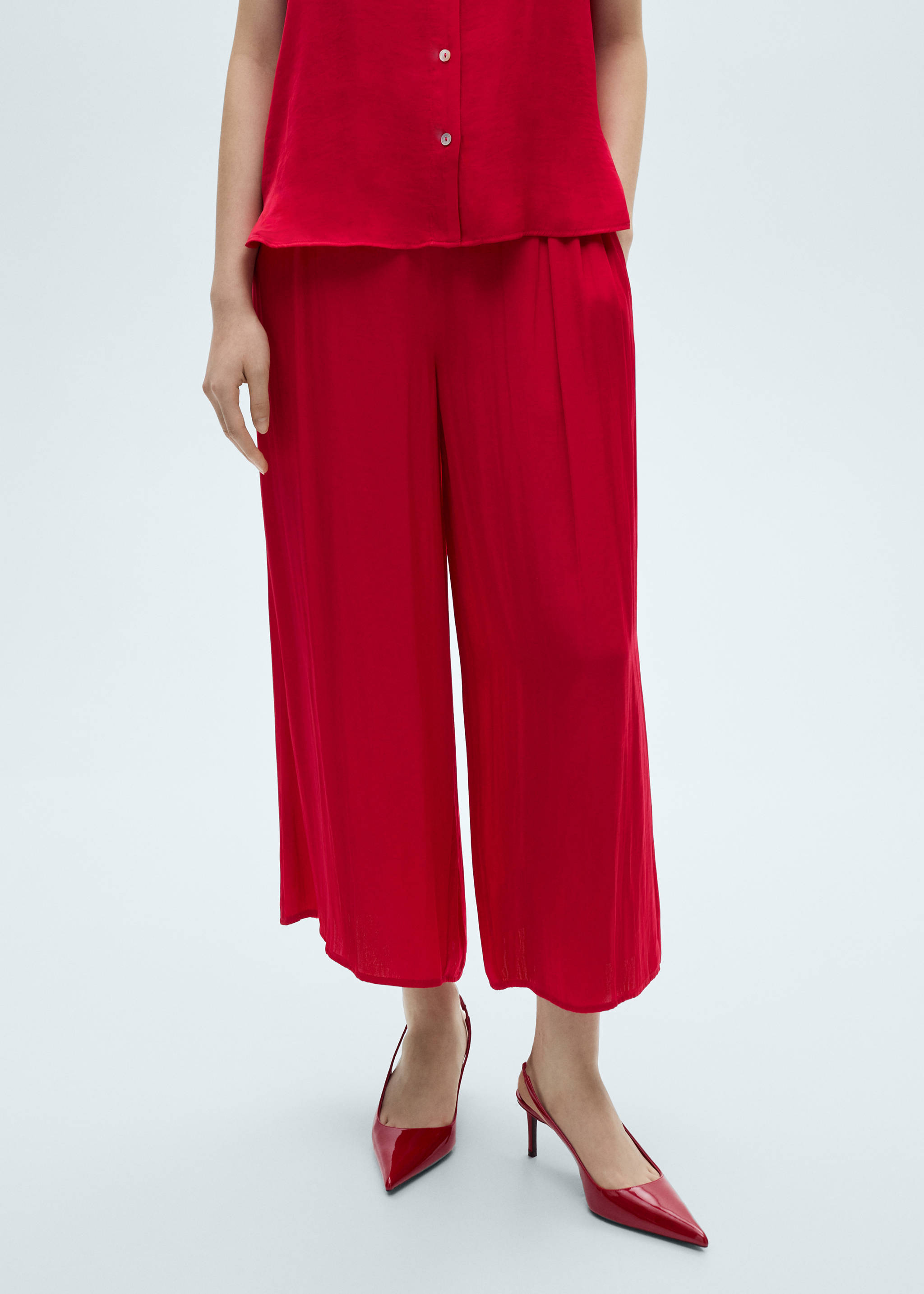 Pantalon palazzo fluide - Plan moyen