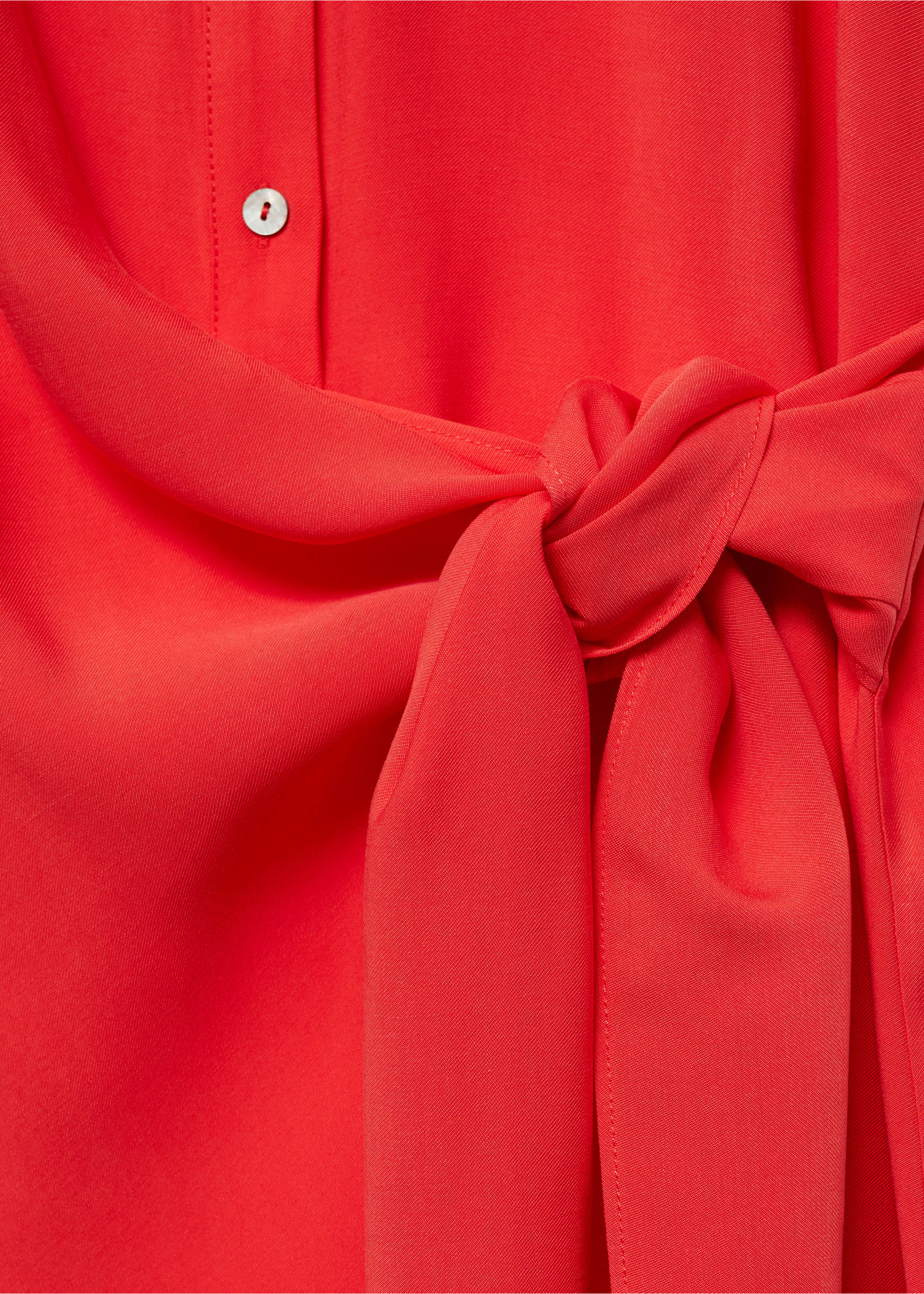 Hemdkleid in Wickel-Optik - Detail des Artikels 0, Korallrot. Ref: 87050583-00.