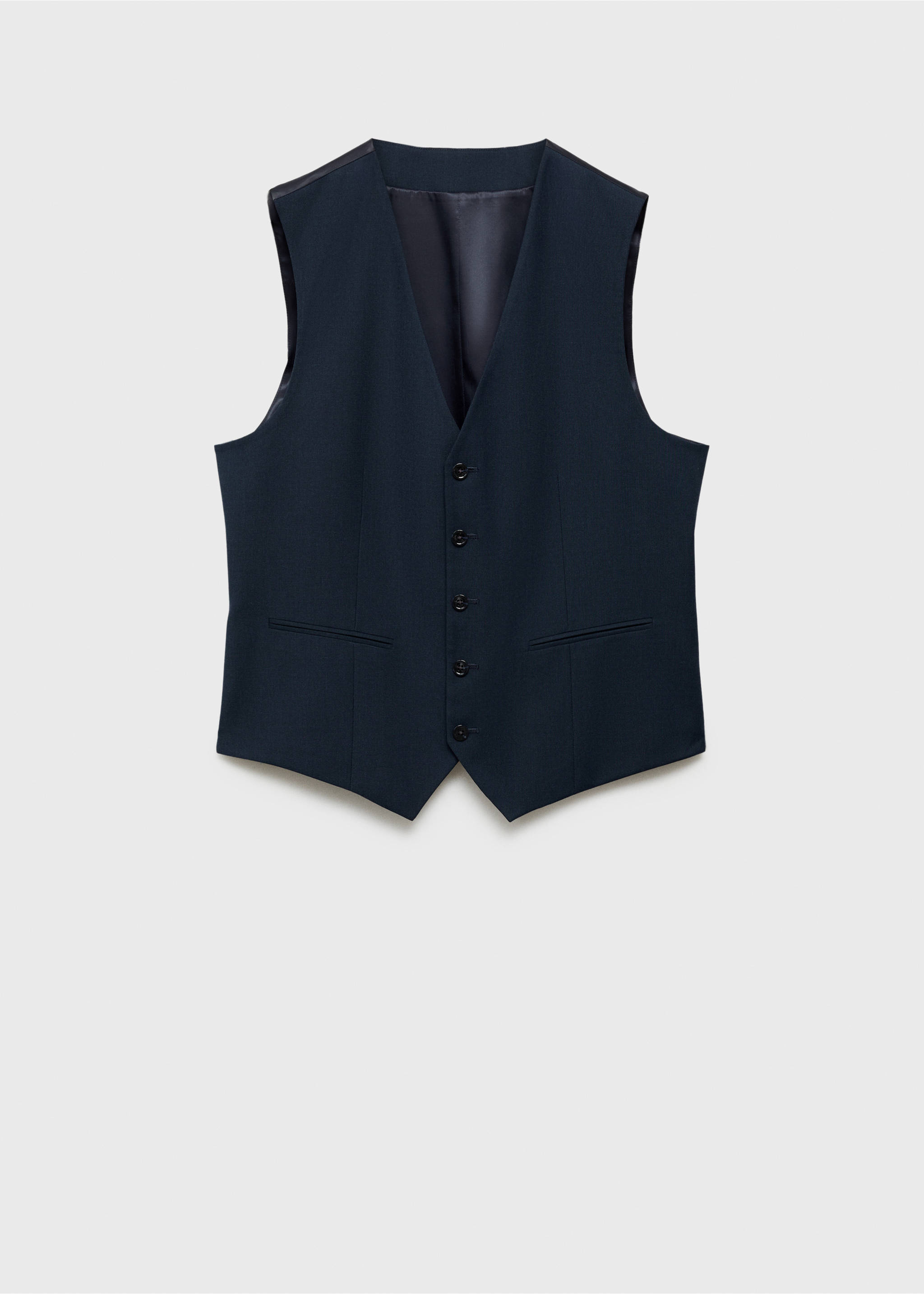 Slim fit öltönymellény - Termék modell nélkül, Sötétkék. Ref: 87050585-00.
