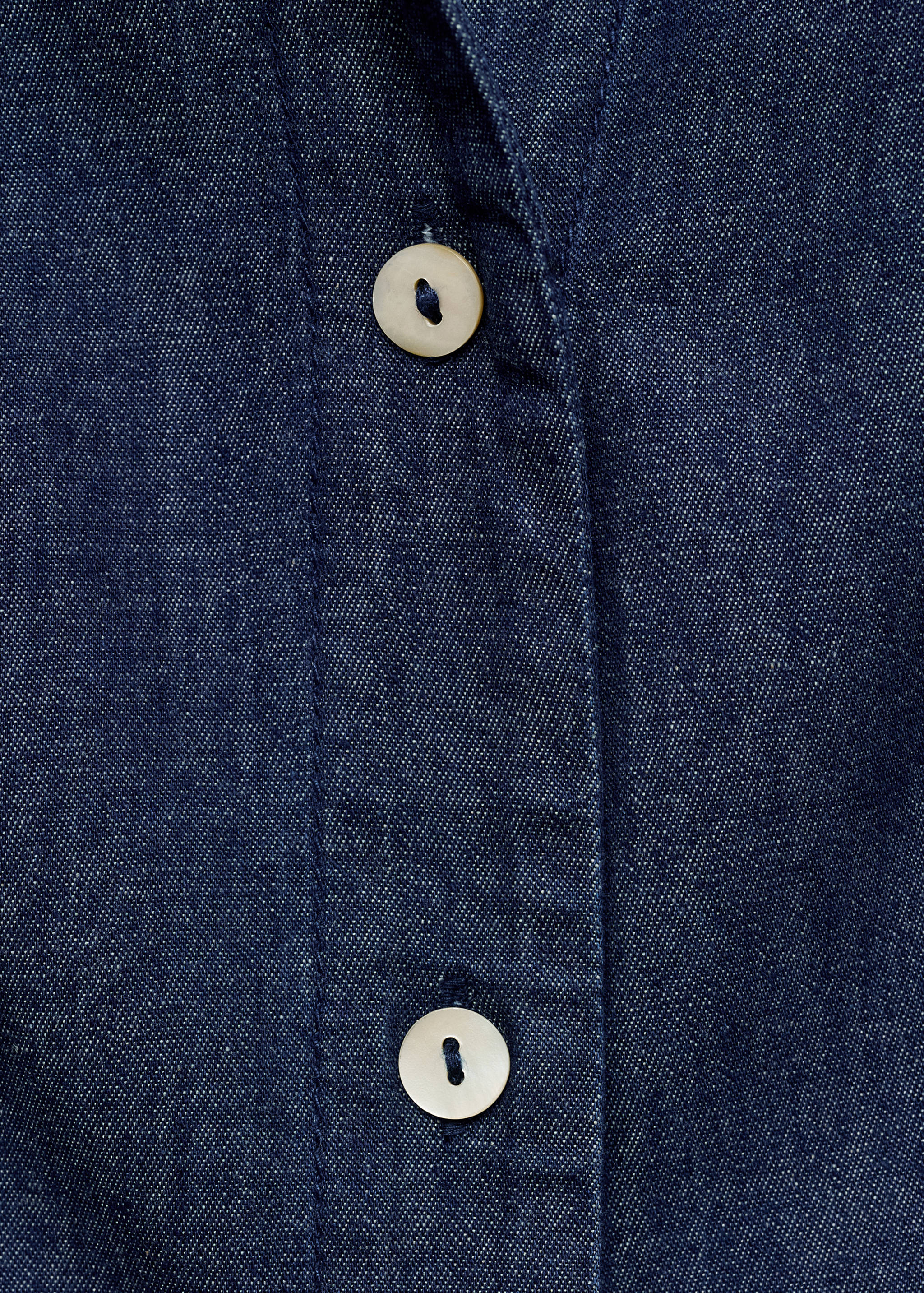Denim-effect cotton top - Details of the article 8