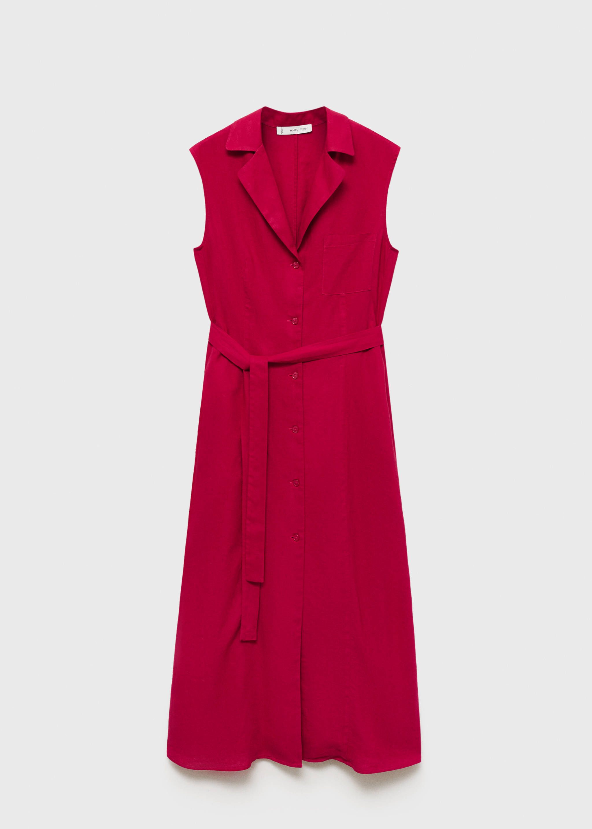 Hemdblusenkleid aus Leinen mit Gürtel - Artikel ohne Model