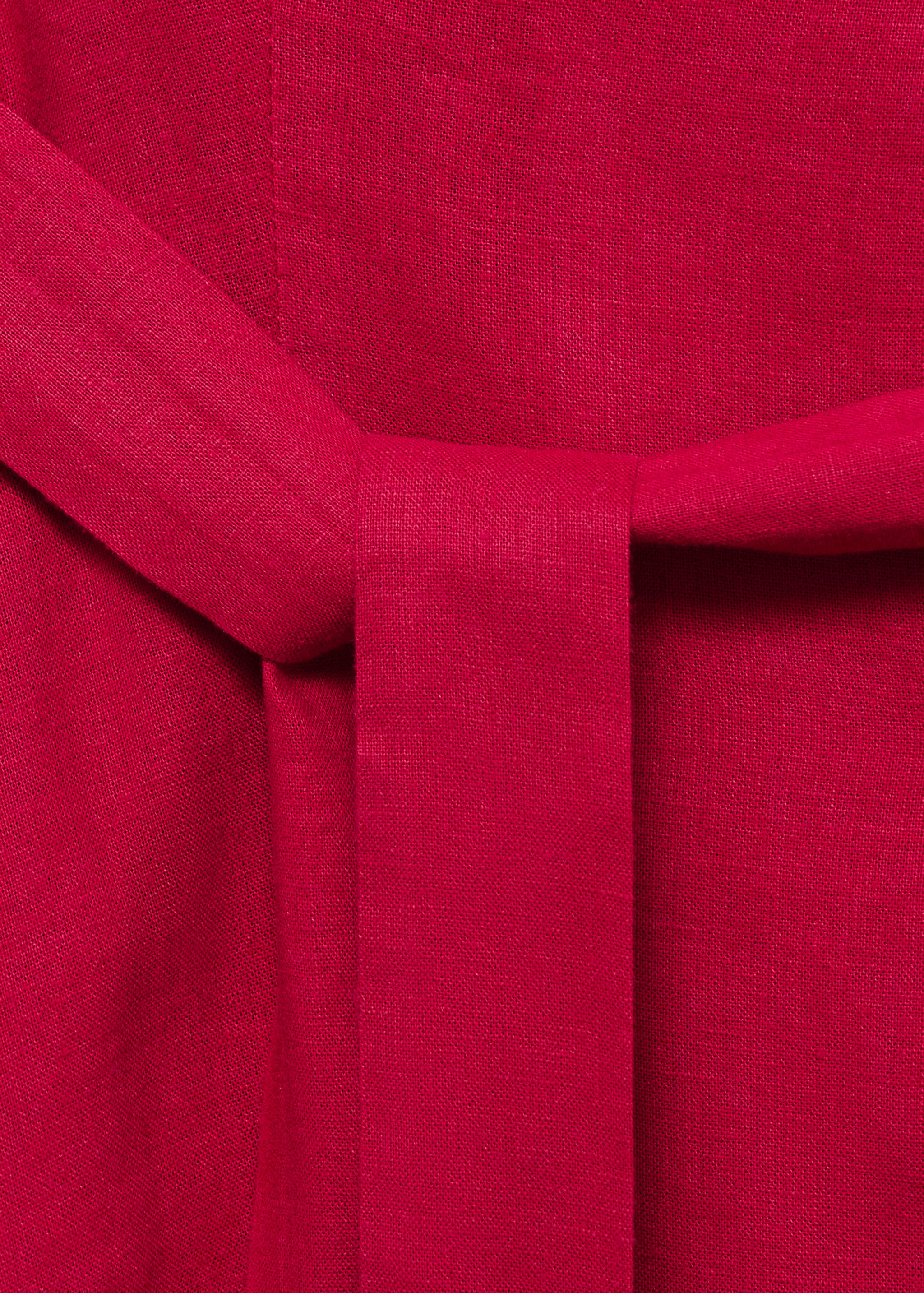 Hemdblusenkleid aus Leinen mit Gürtel - Detail des Artikels 0