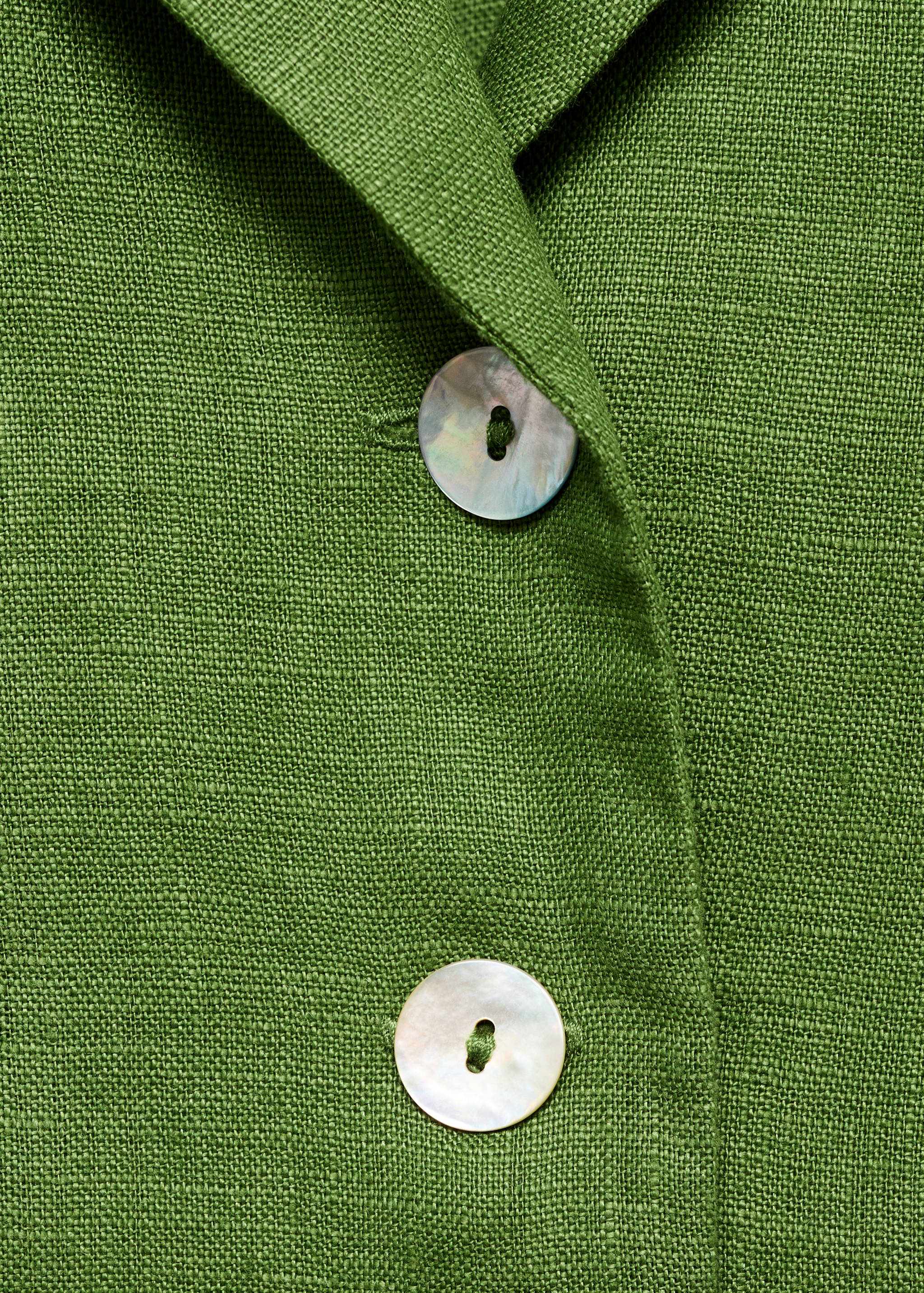 Short sleeve linen-blend shirt - Details of the article 8