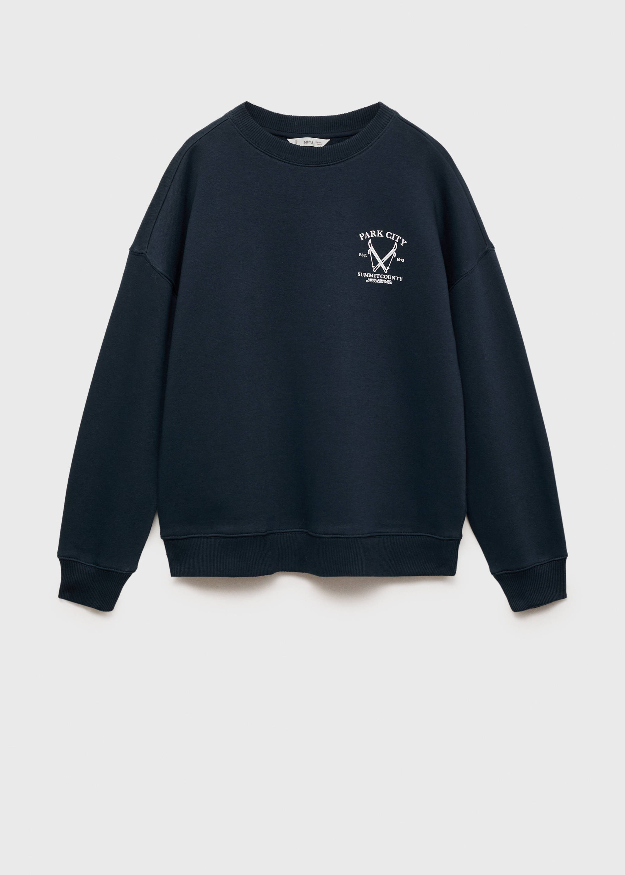 Printed cotton sweatshirt - Article without model