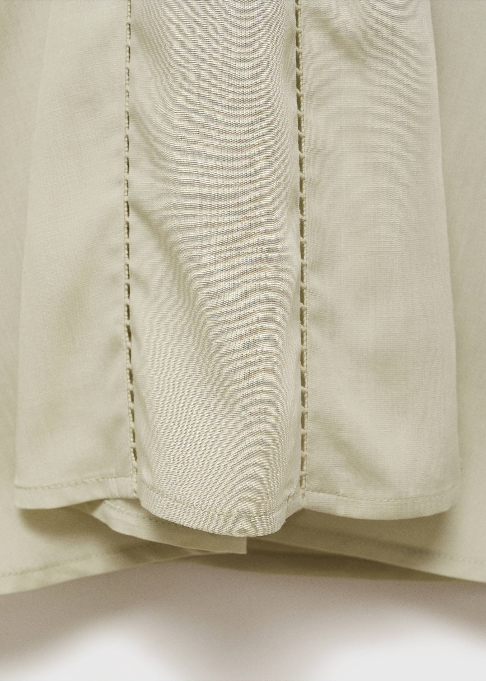 Draped midi skirt - Details of the article 0, Aqua Green. Ref: 87050596-00.