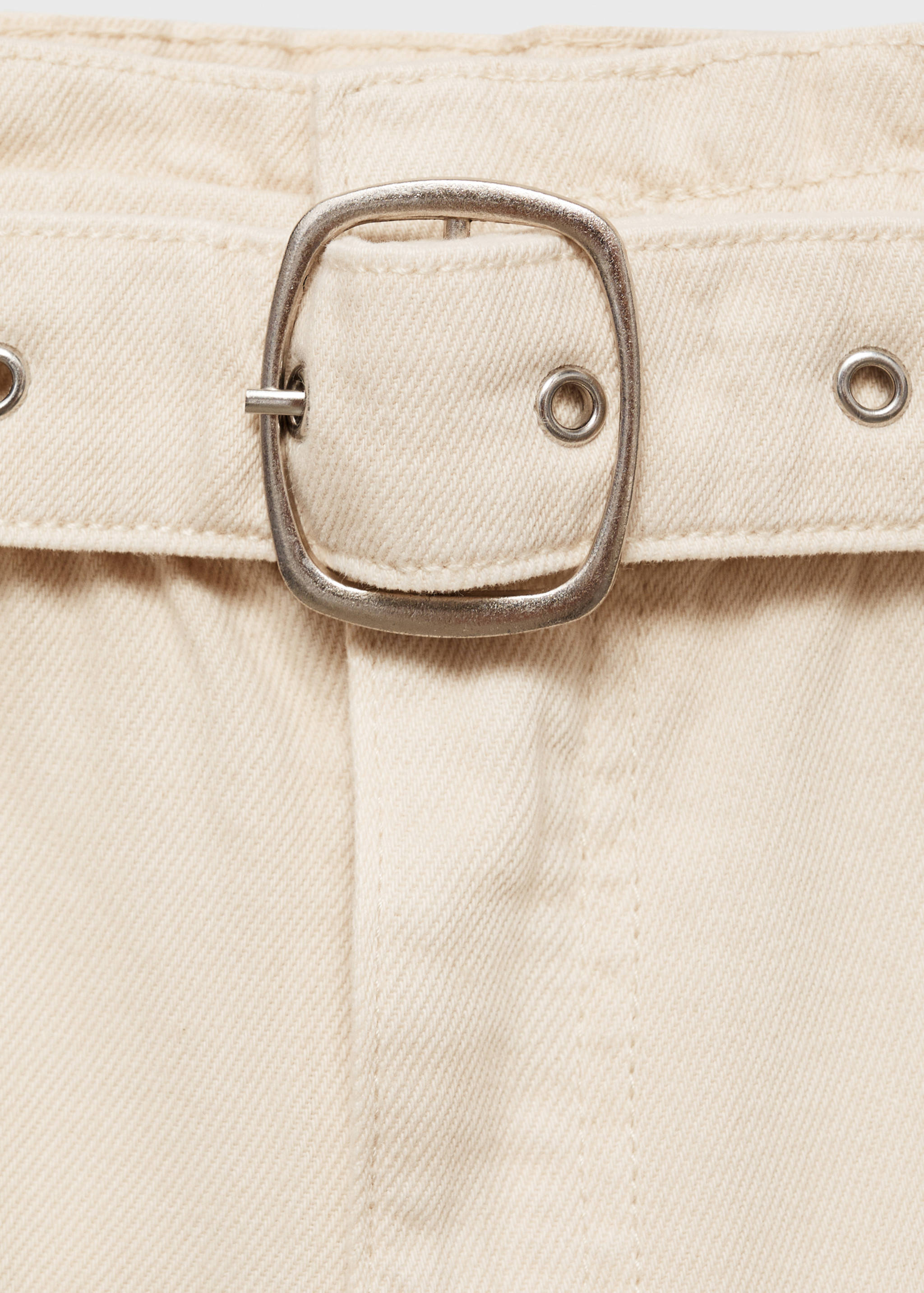 Shorts paperbag avec ourlet retroussé et ceinture - Détail de l'article 8