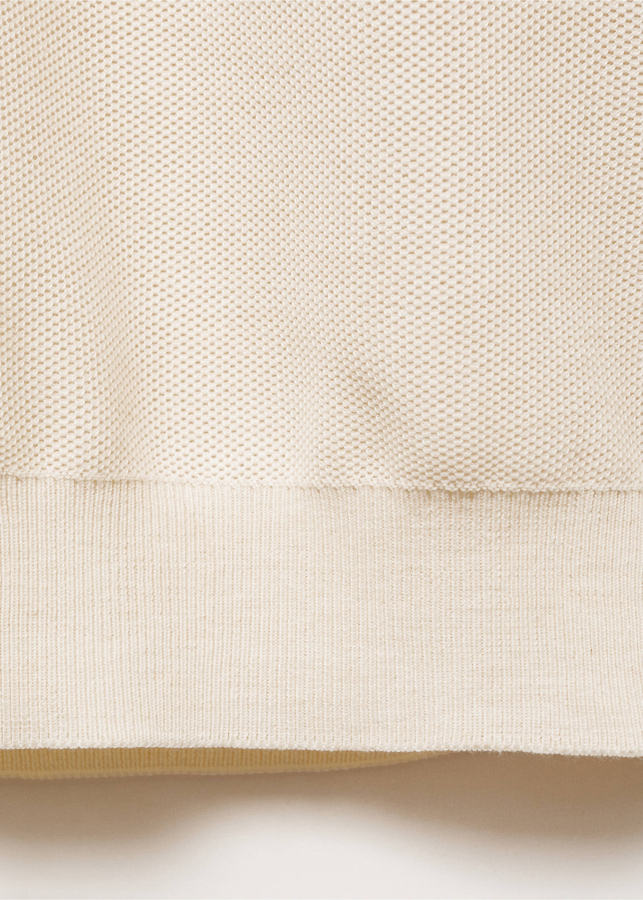 Jersey punto algodón microestructura - Detalle del artículo 0, Blanco roto. Ref: 87050599-00.