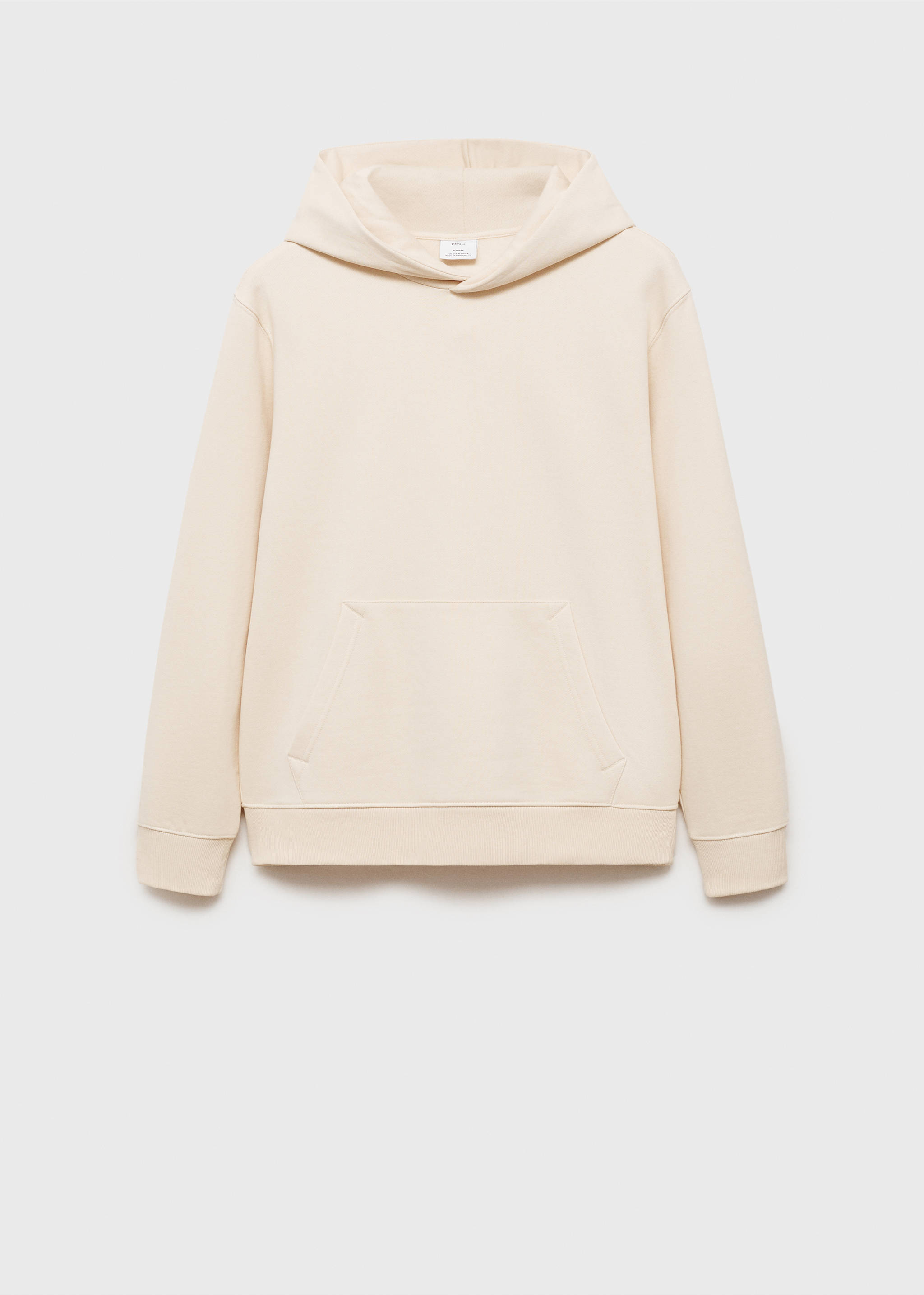 Baumwoll-Hoodie - Artikel ohne Model, Ecru. Ref: 87050600-00.