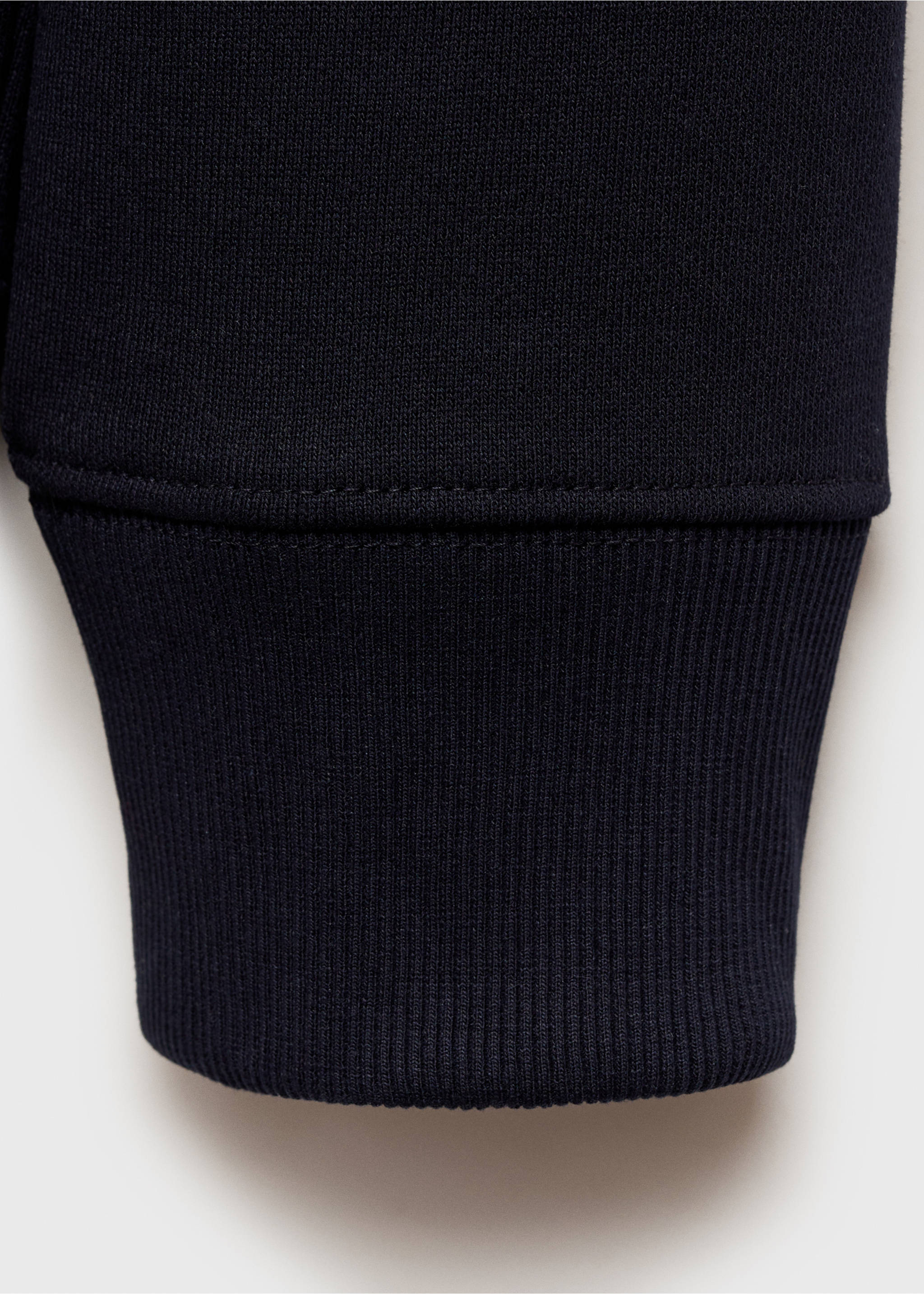 Regular-fit zip-neck sweatshirt - Details of the article 0, Dark Navy. Ref: 87050601-00.