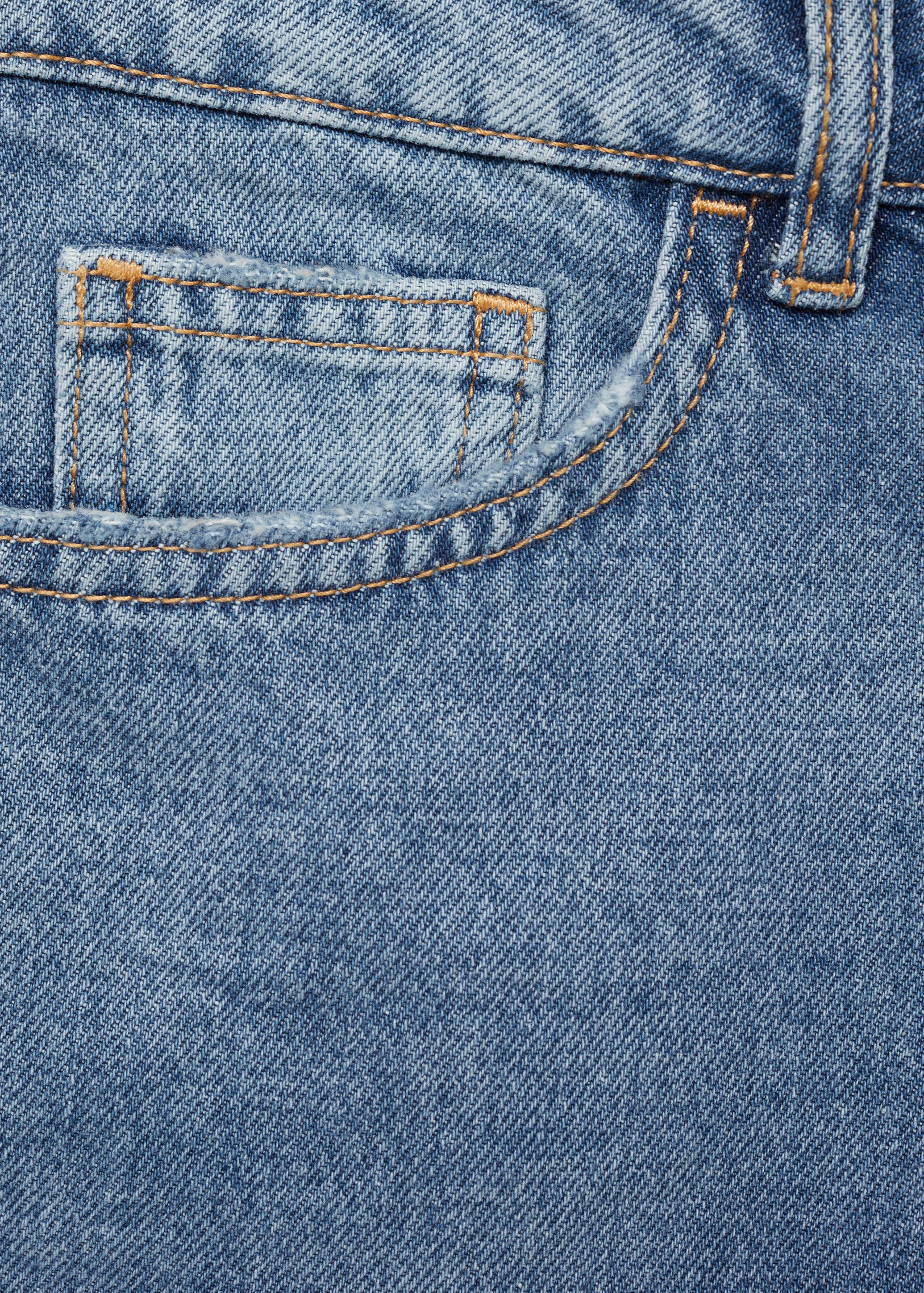 Short en jean taille haute coupe mom - Détail de l'article 0