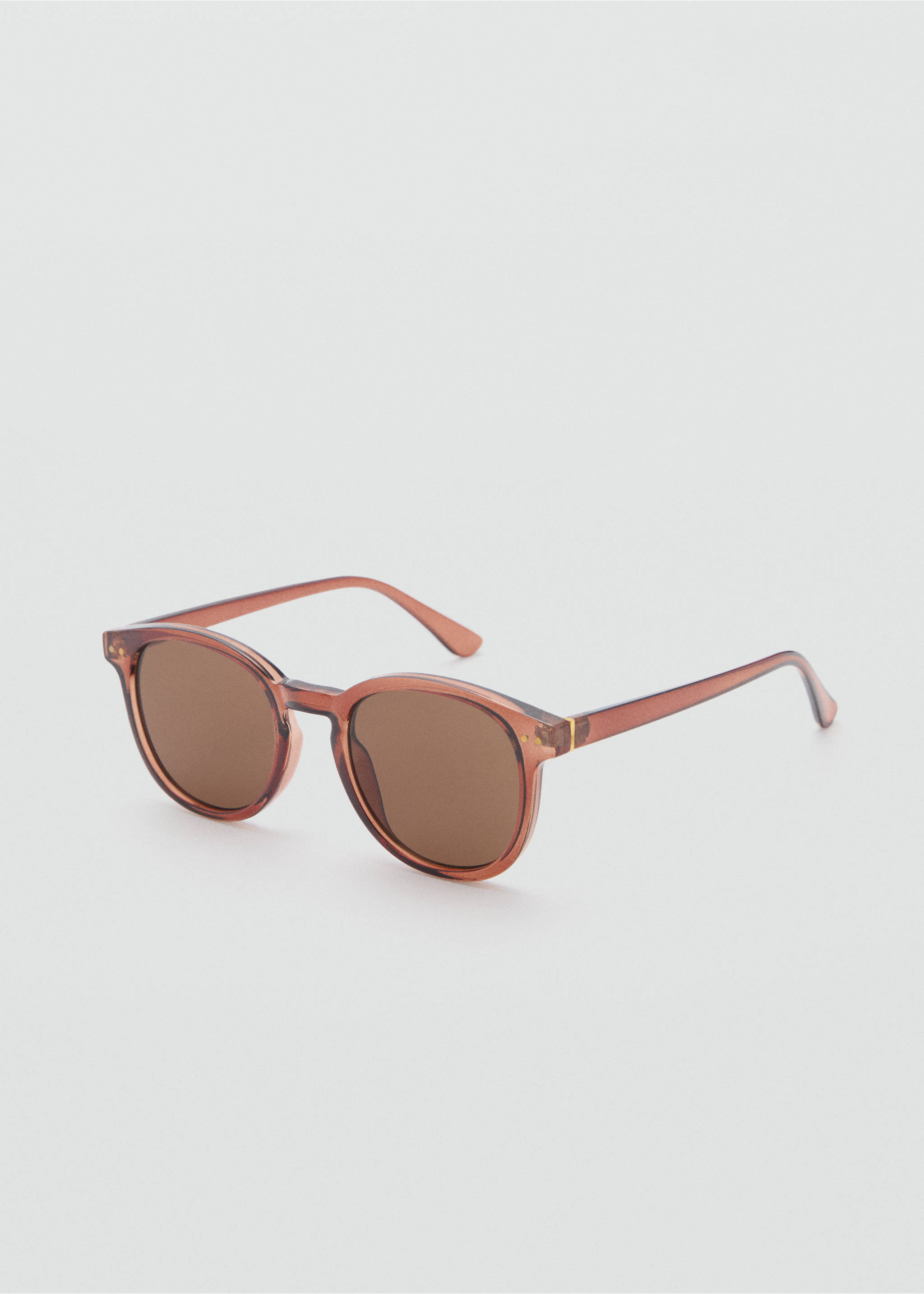 Round-framed sunglasses - Medium plane, Brown. Ref: 87050606-00.