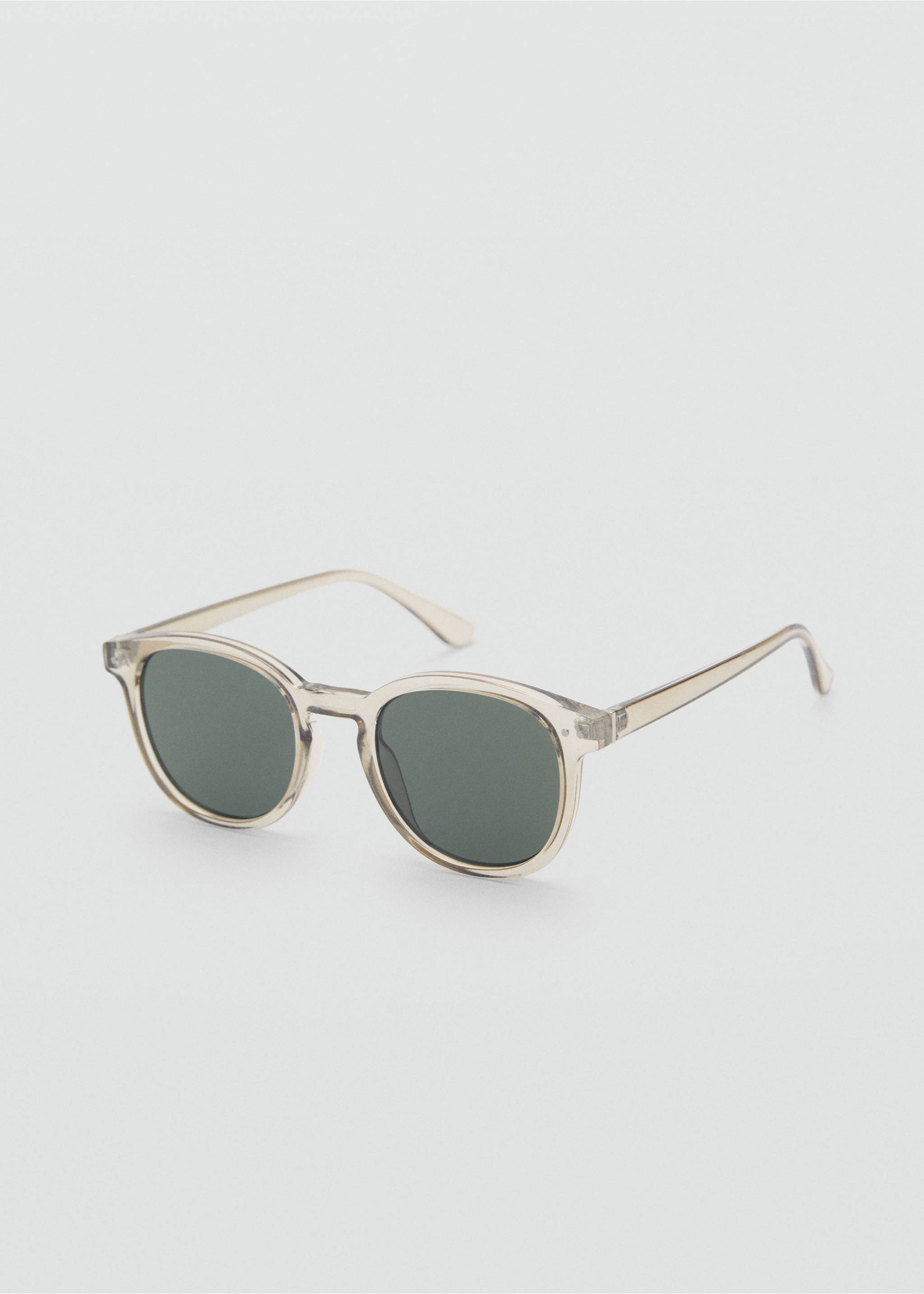 Gafas de sol montura redonda - Plano medio, Gris. Ref: 87050606-00.