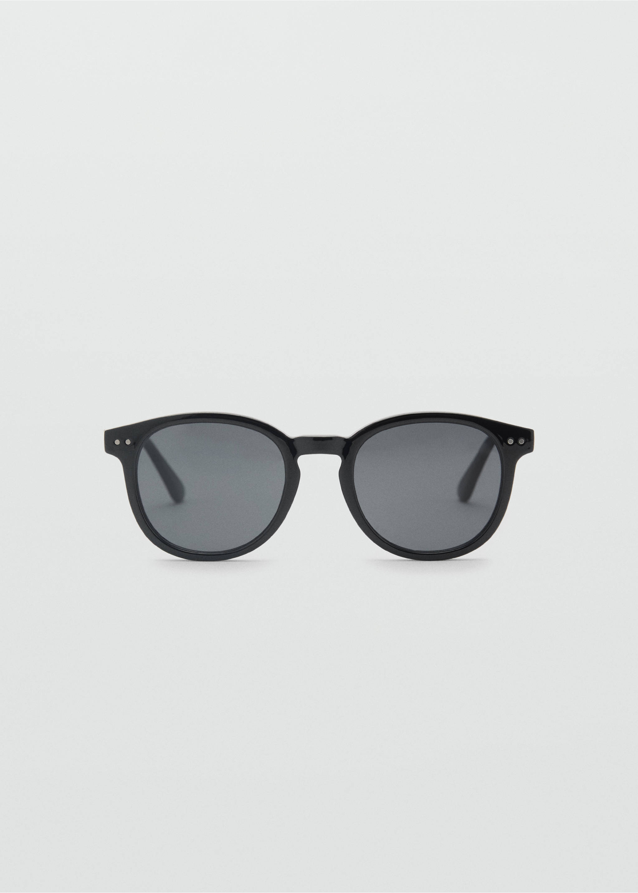 Round-framed sunglasses - Article without model, Black. Ref: 87050606-00.