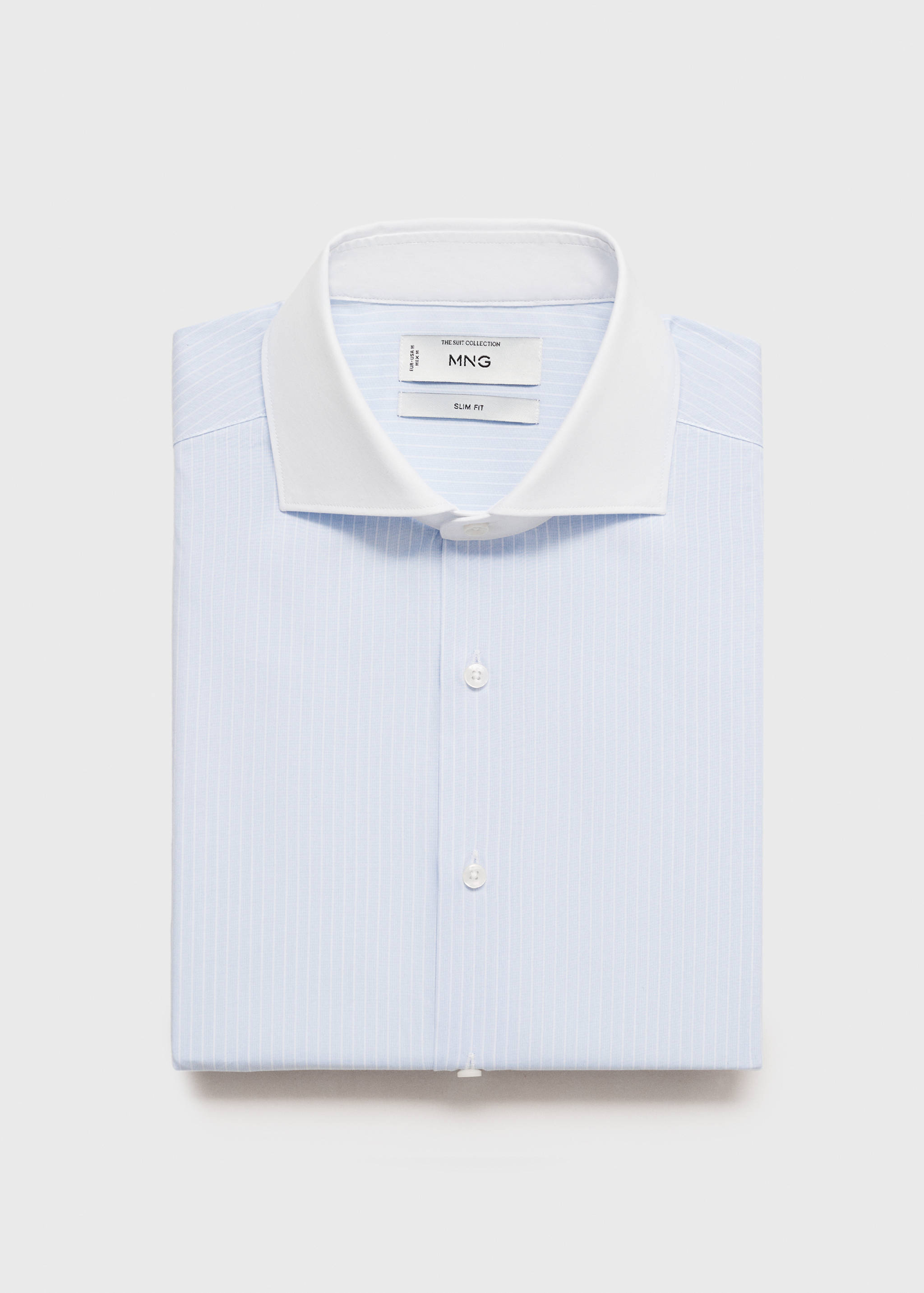 Chemise costume rayée col contrasté - Détail de l'article 8