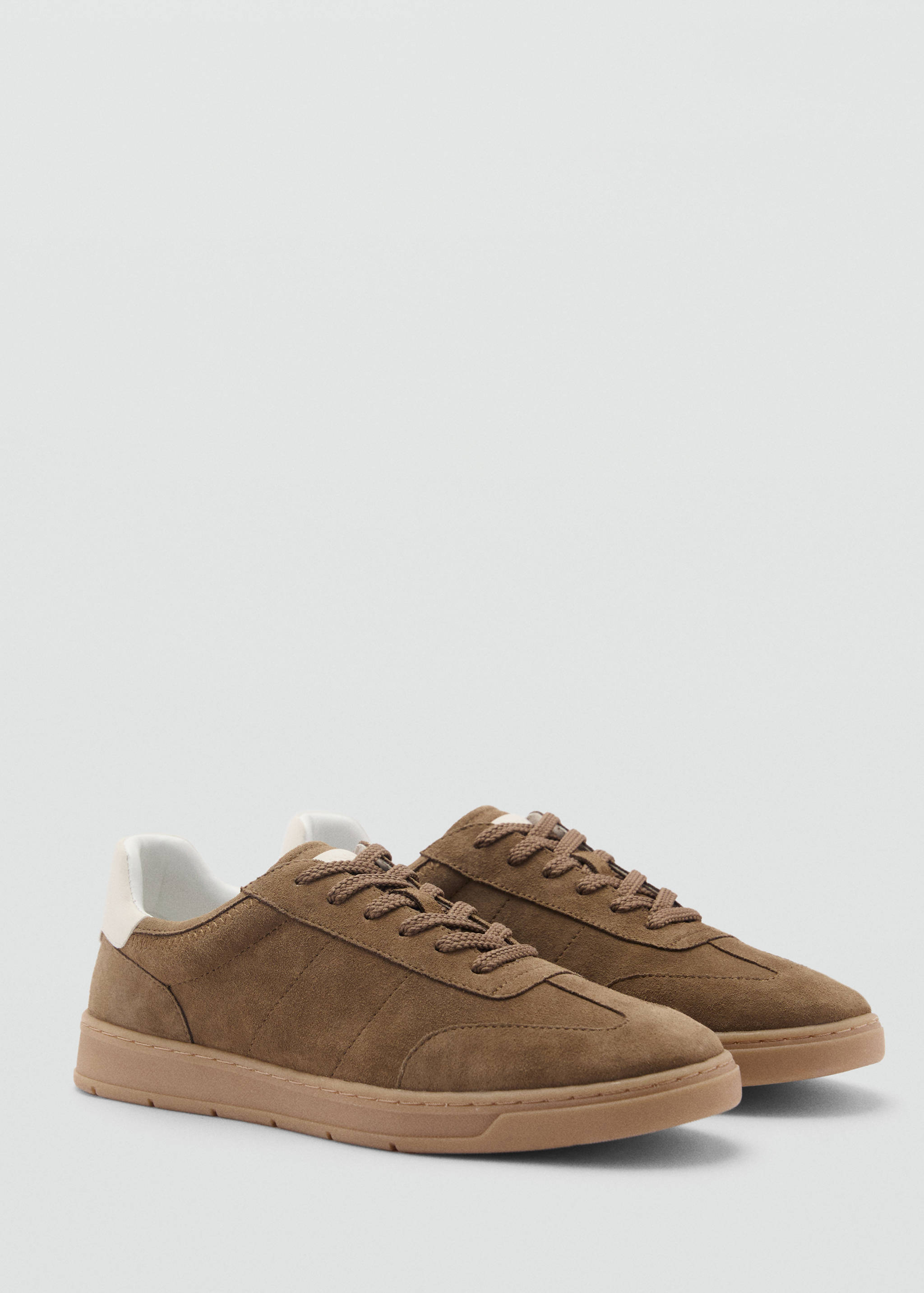 Suede mixed sneakers - Medium plane