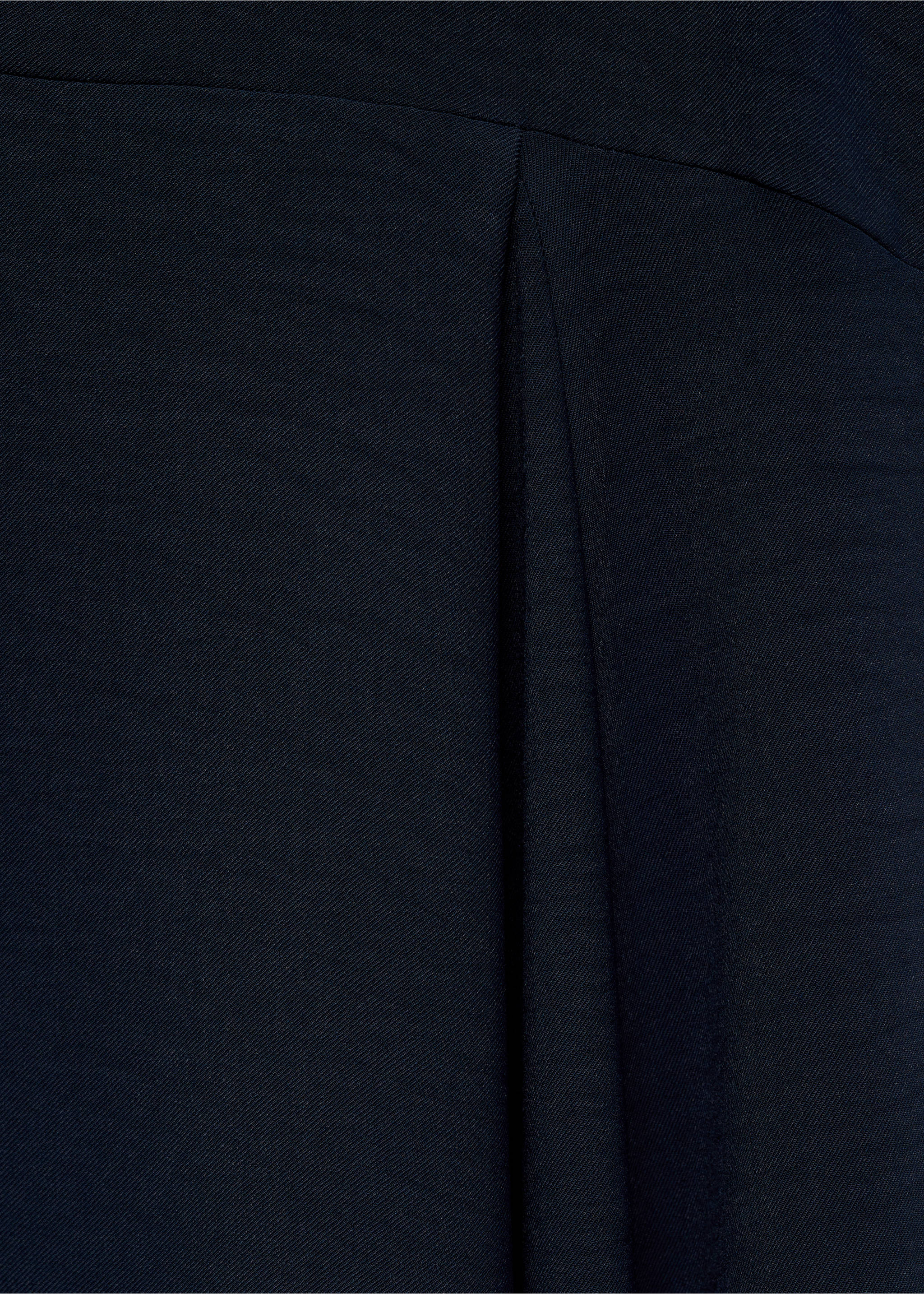 Asymmetrical pleated dress - Details of the article 0, Night Blue. Ref: 87050614-00.