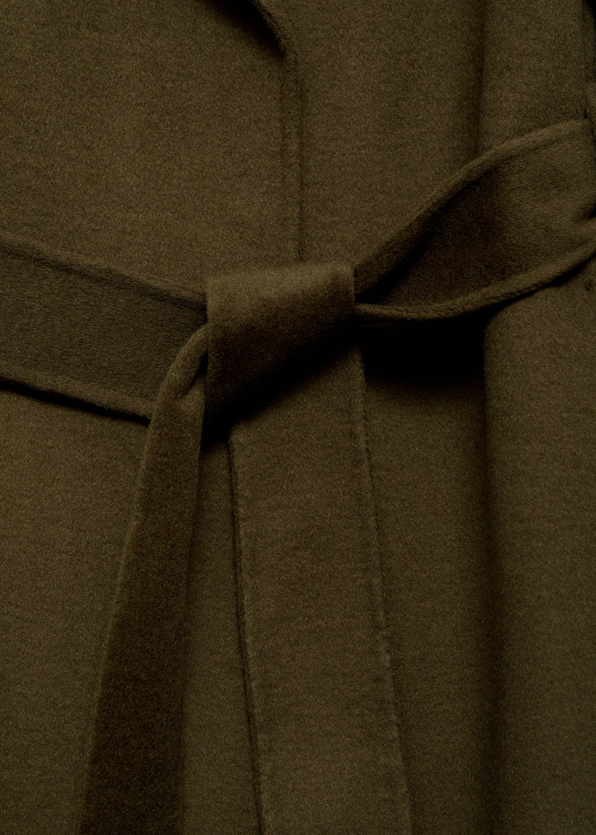 Długi płaszcz handmade z paskiem - Szczegóły artykułu 0