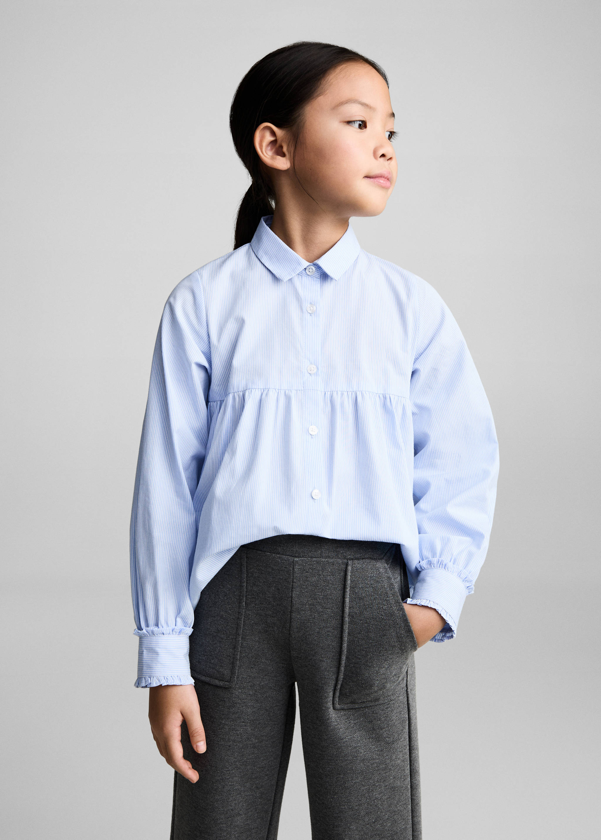 Straight knitted pants - Medium plane