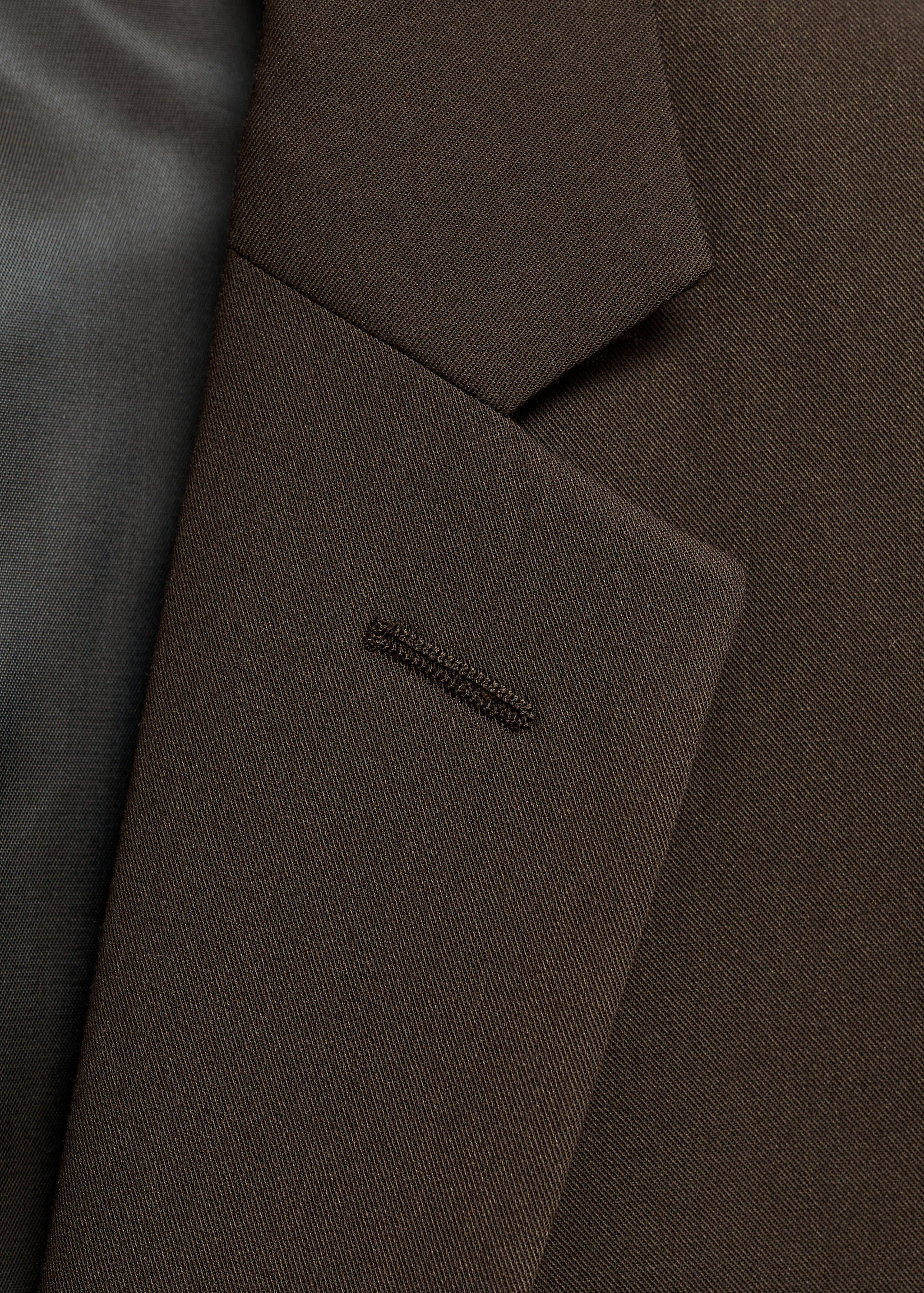 Σακάκι κοστουμιού super slim fit ύφασμα stretch - Λεπτομέρεια του προϊόντος 8