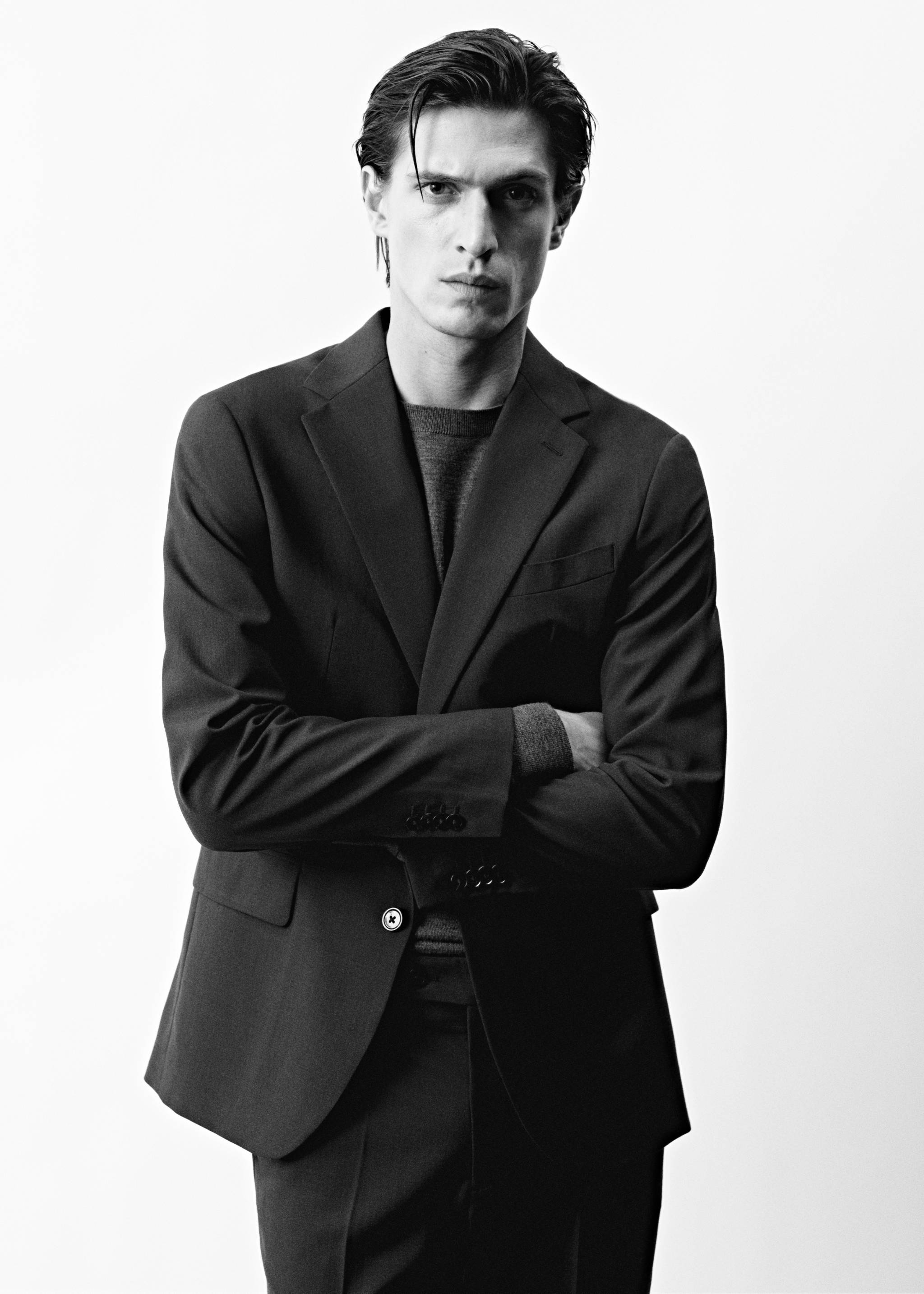 Σακάκι κοστουμιού super slim fit ύφασμα stretch - Λεπτομέρεια του προϊόντος 5