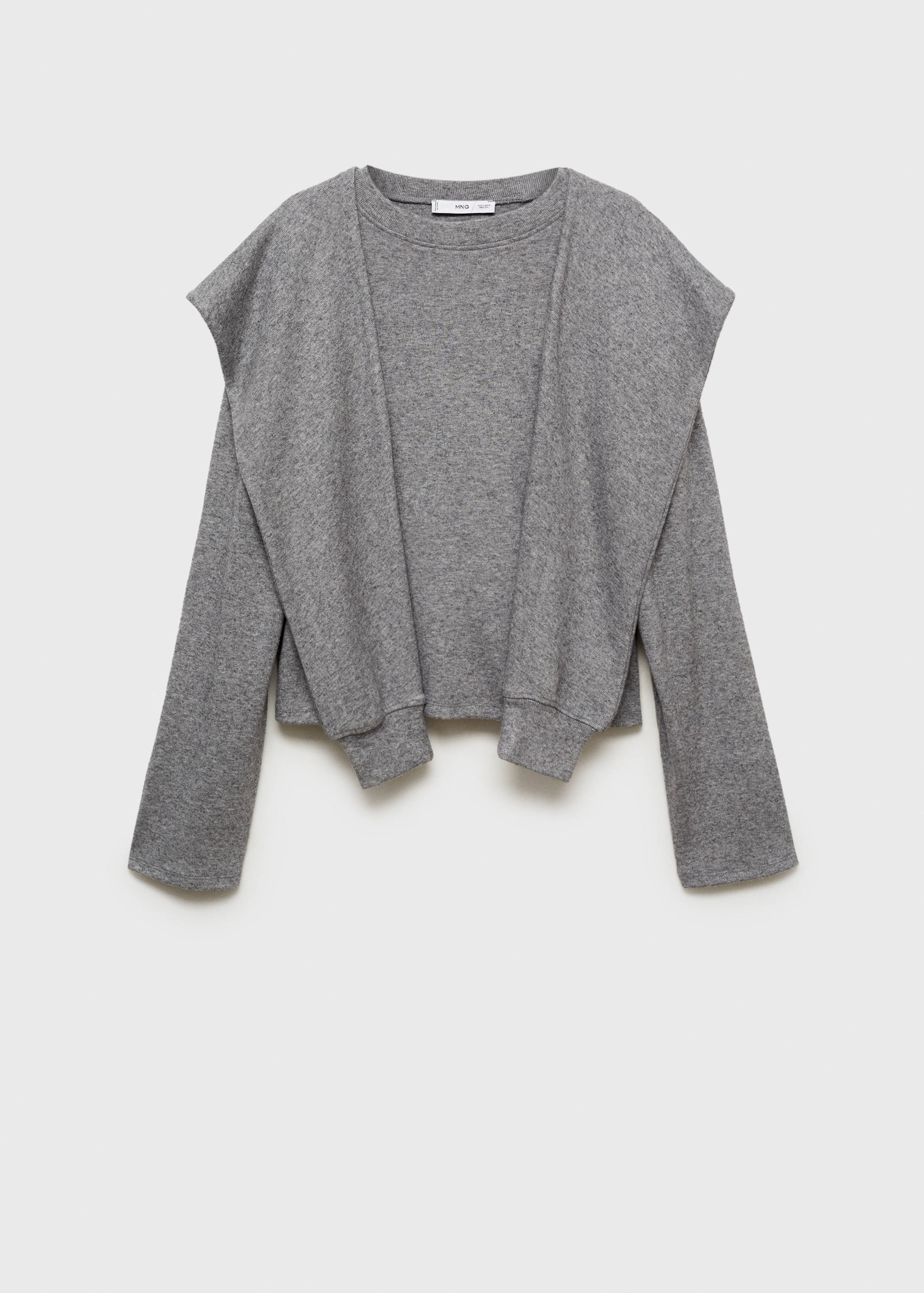 Sweatshirt with decorative sleeve - Article without model