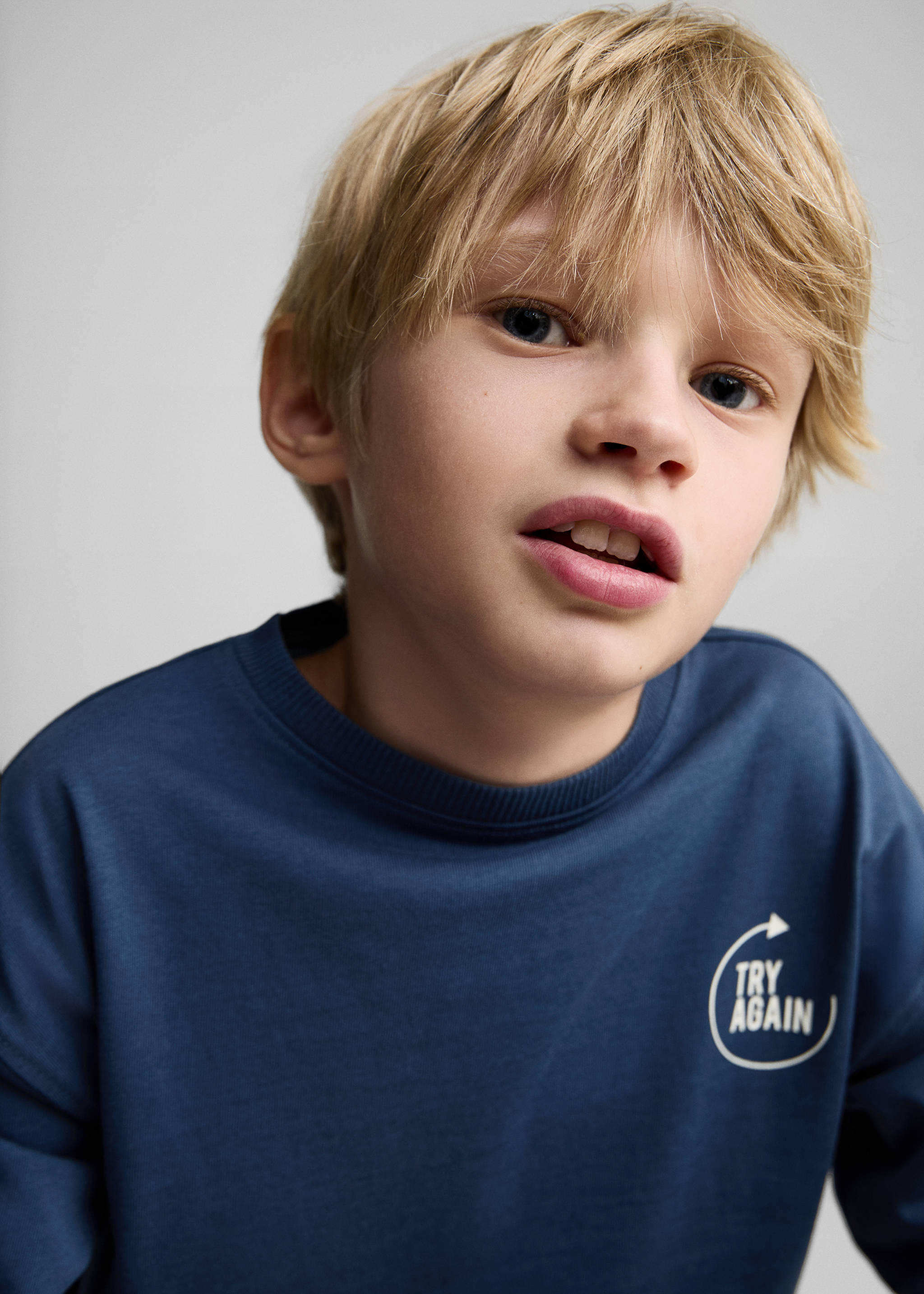 Samarreta missatge - Detall de l'article 1, Blau. Ref: 87050637-00.