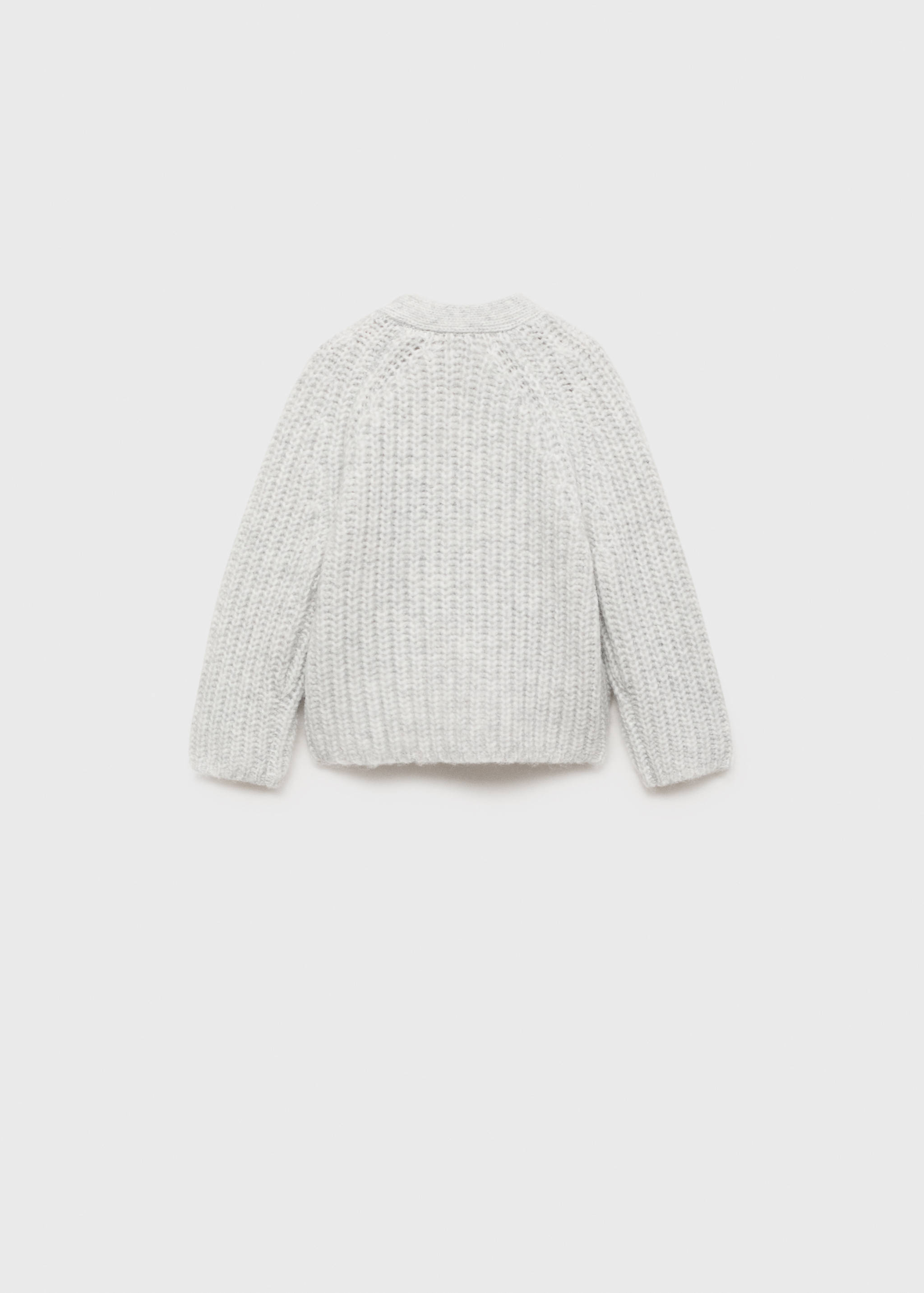 Strickcardigan mit Knöpfen - Rückseite des Artikels