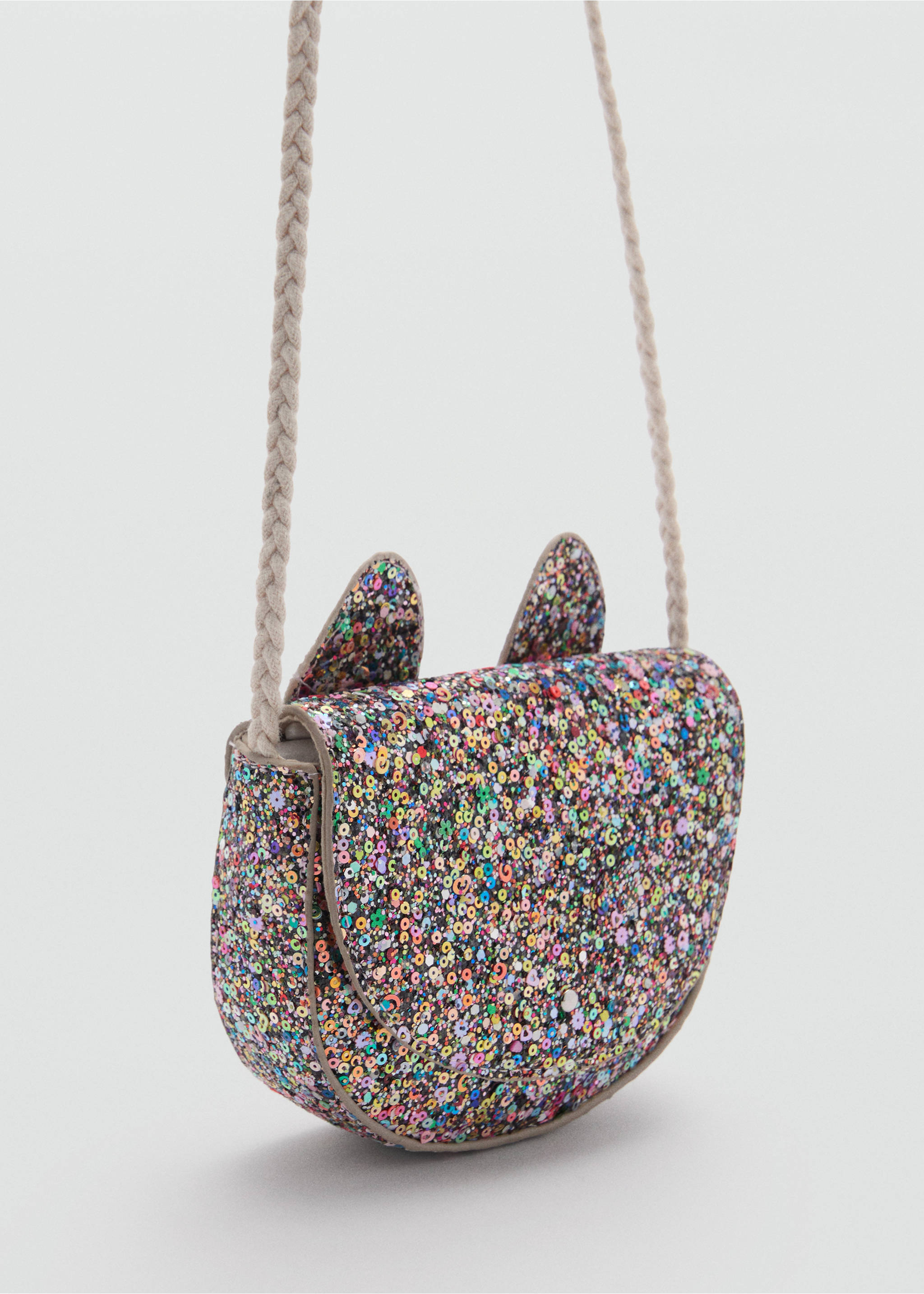 Tasche mit Pailletten - Mittlere Ansicht, Rosa. Ref: 87050643-00.