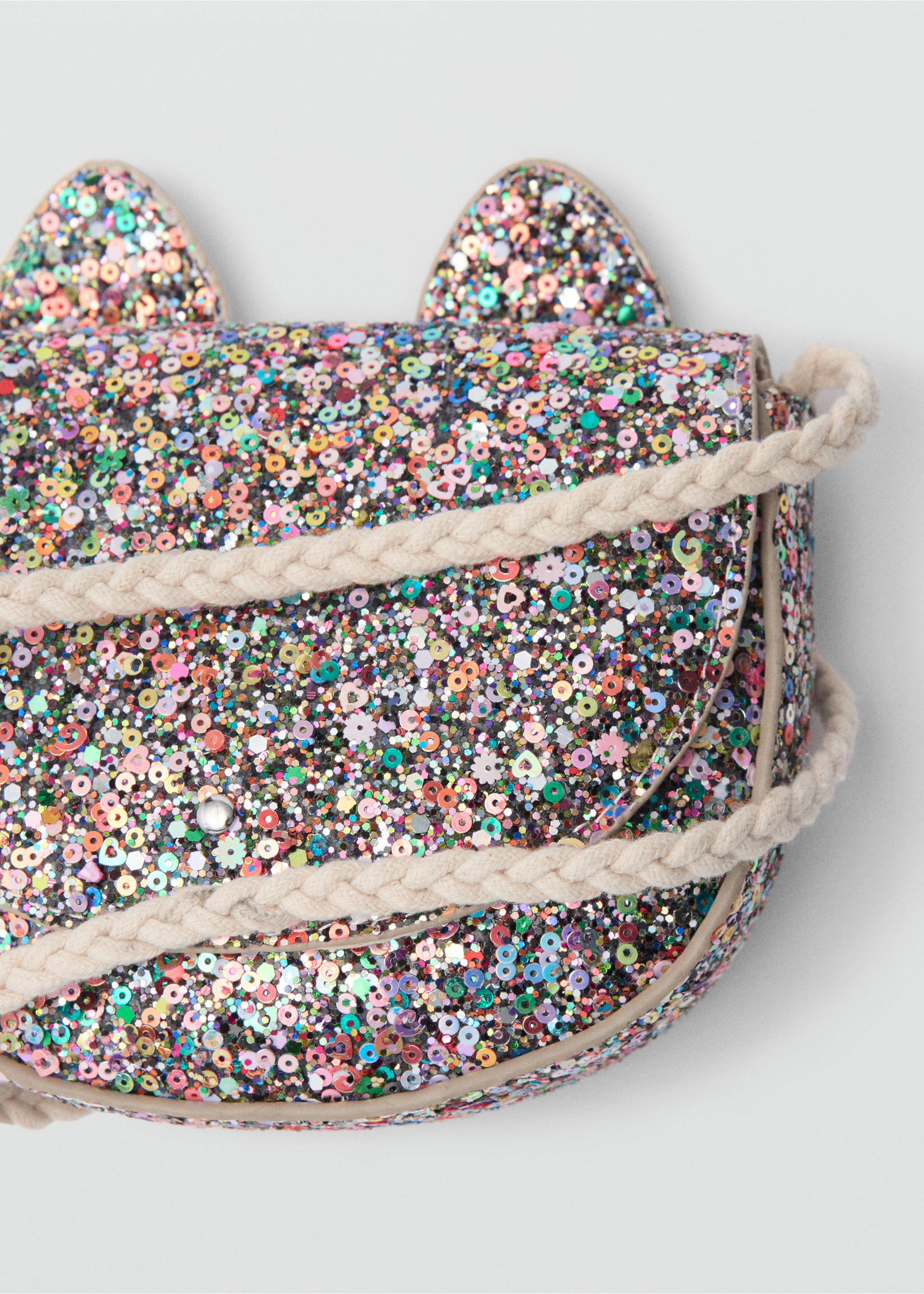Tasche mit Pailletten - Detail des Artikels 2, Rosa. Ref: 87050643-00.