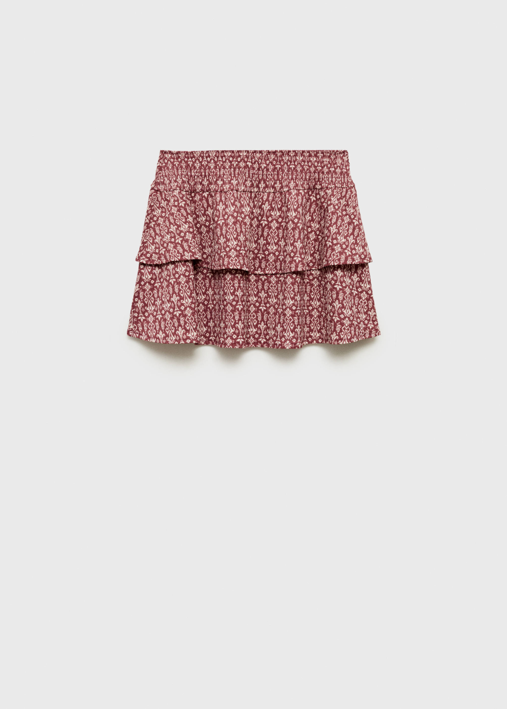 Printed skirt with ruffles - Article without model