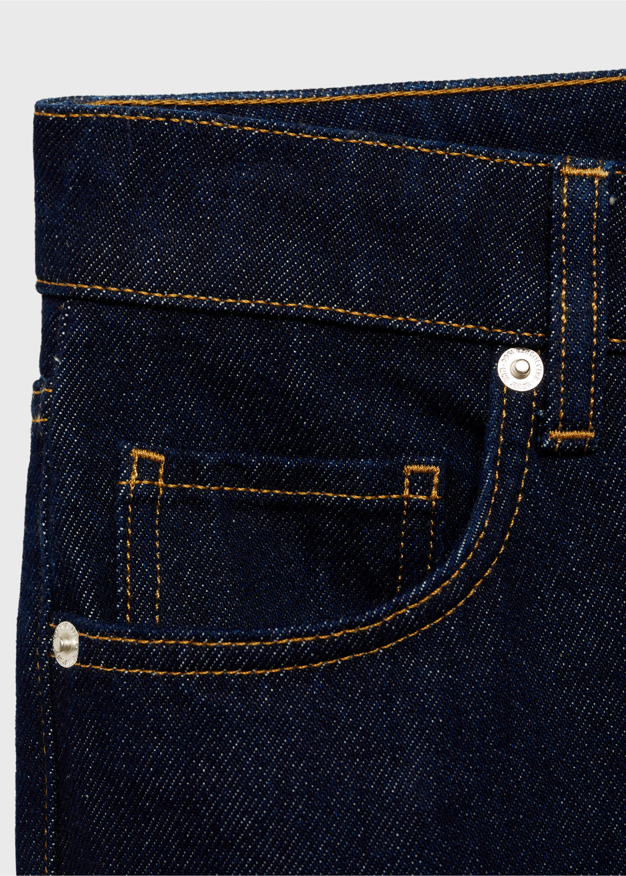 Rinse-wash jeans with cuffs - Details of the article 8, Open Blue. Ref: 87050650-00.