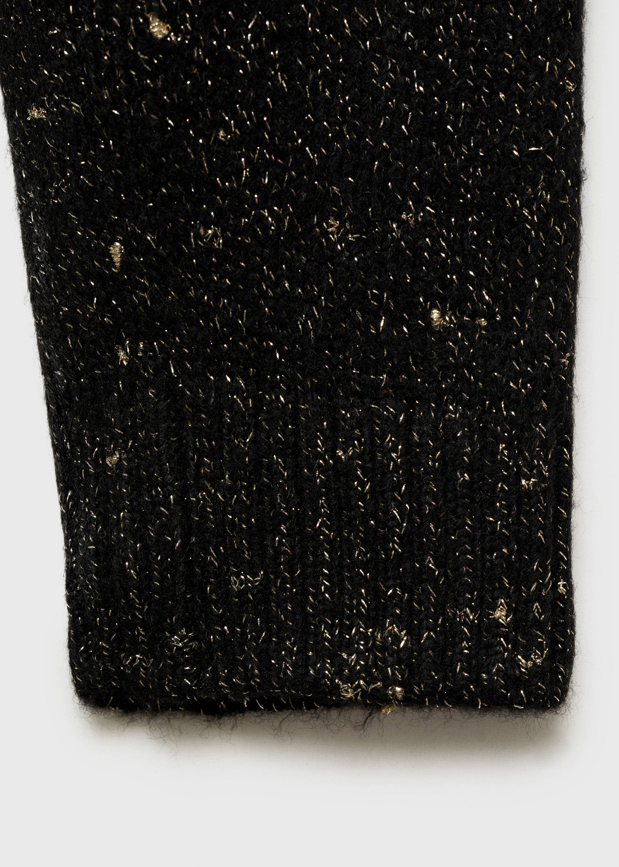 Lurex-Pullover mit halbhohem Kragen - Detail des Artikels 0