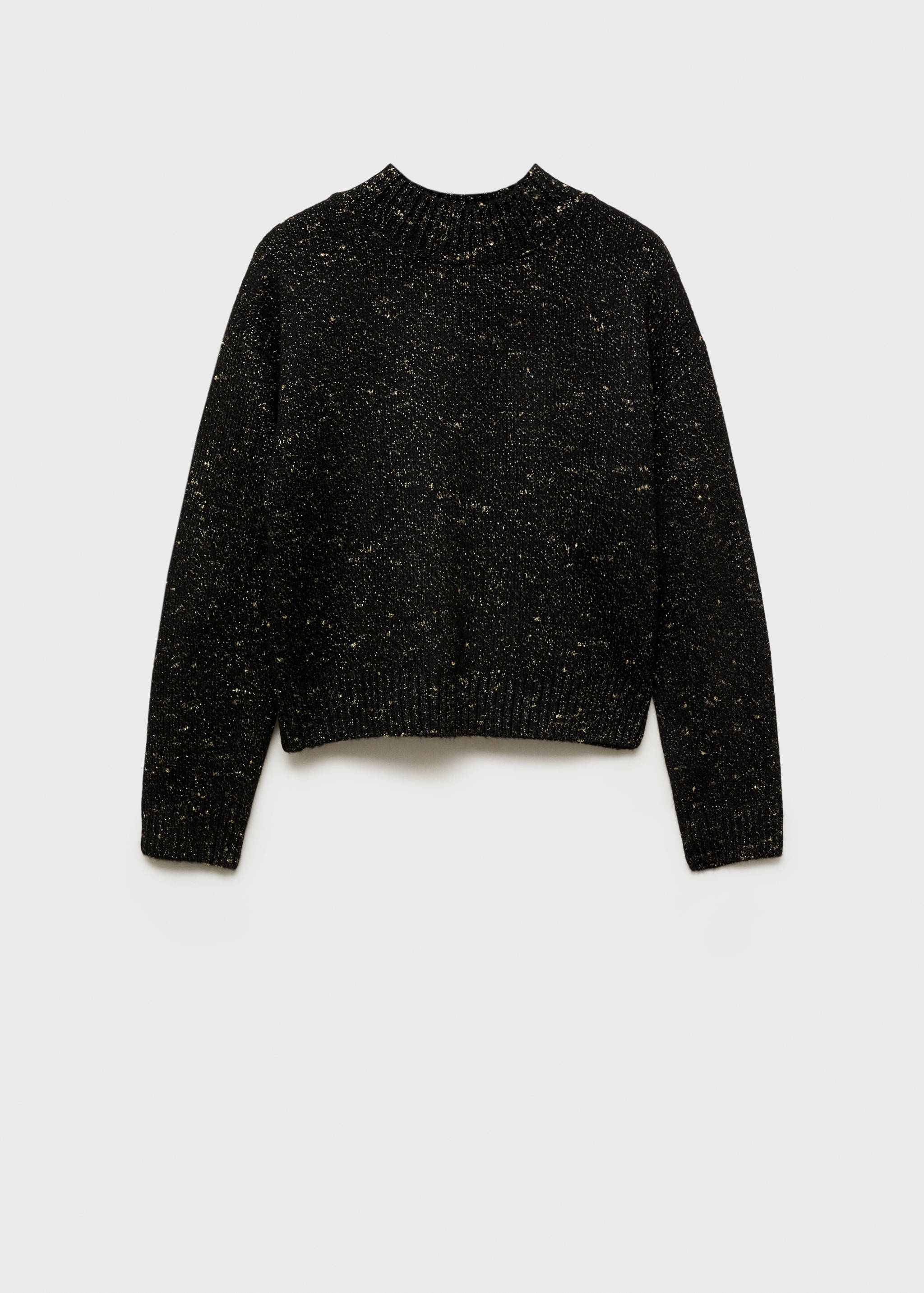 Lurex sweater with perkins neck - Article without model