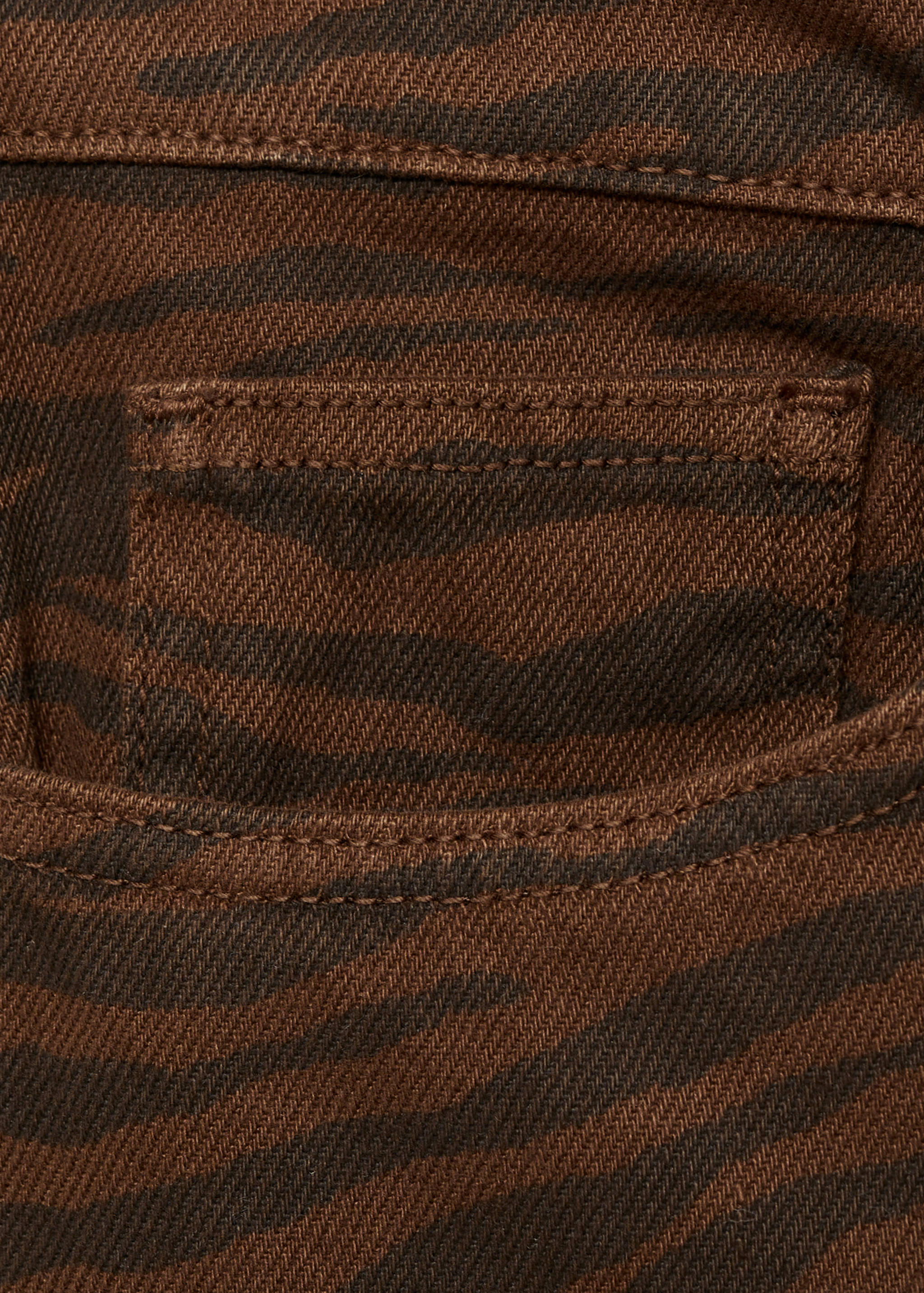 Zebra-print straight-fit jeans - Details of the article 8
