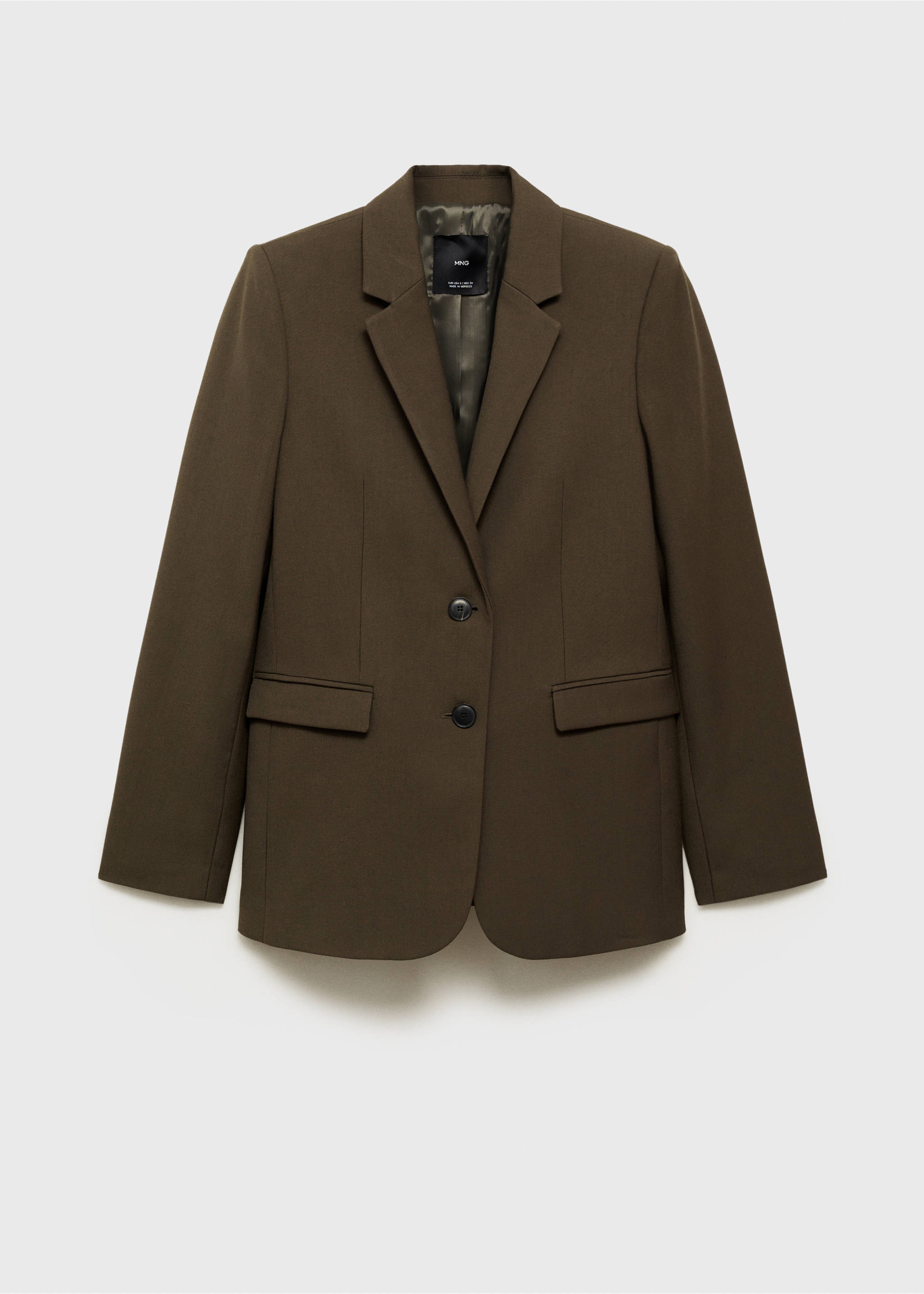 Blazer traje recta - Artículo sin modelo, Khaki. Ref: 87050654-00.