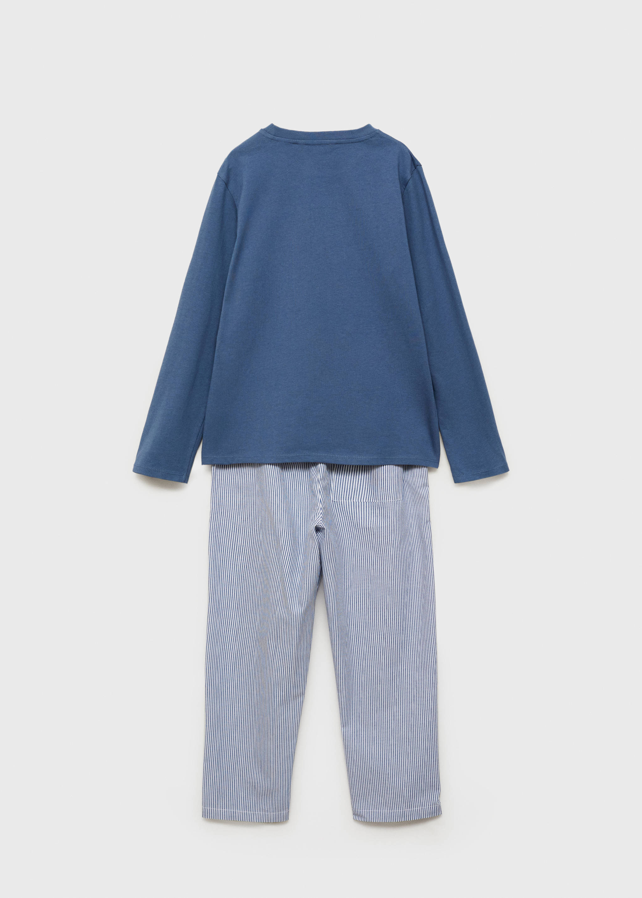 Striped cotton long pyjama - Reverse of the article