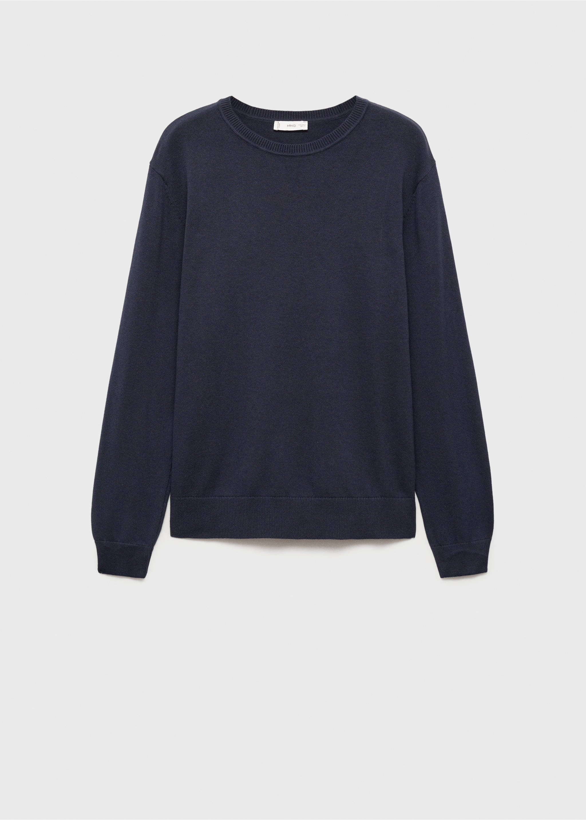Strickpullover aus Baumwolle - Artikel ohne Model, Dunkles Marineblau. Ref: 87051050-00.