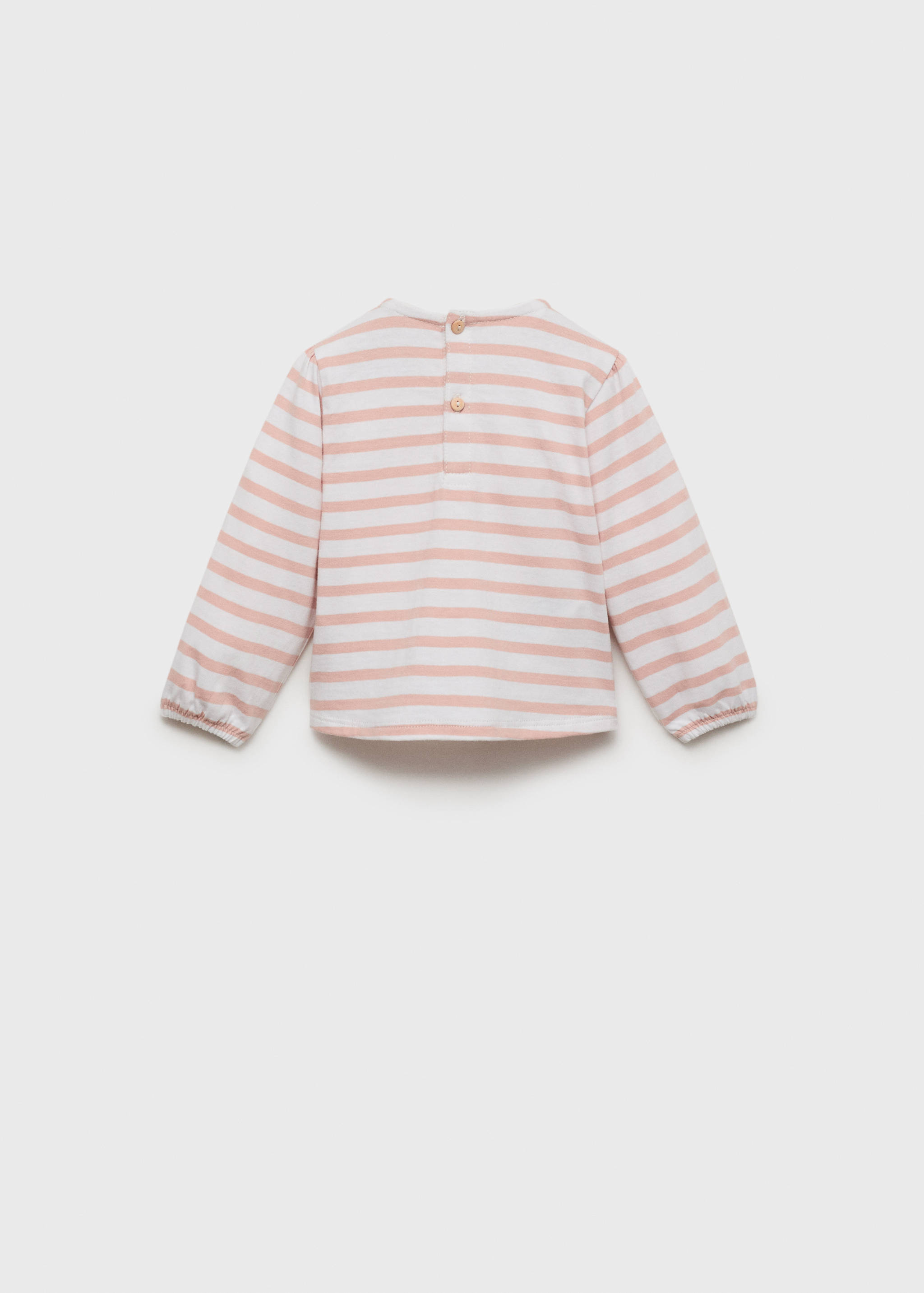 Μπλουζάκι βαμβακερό ρίγες - Πίσω όψη προϊόντος