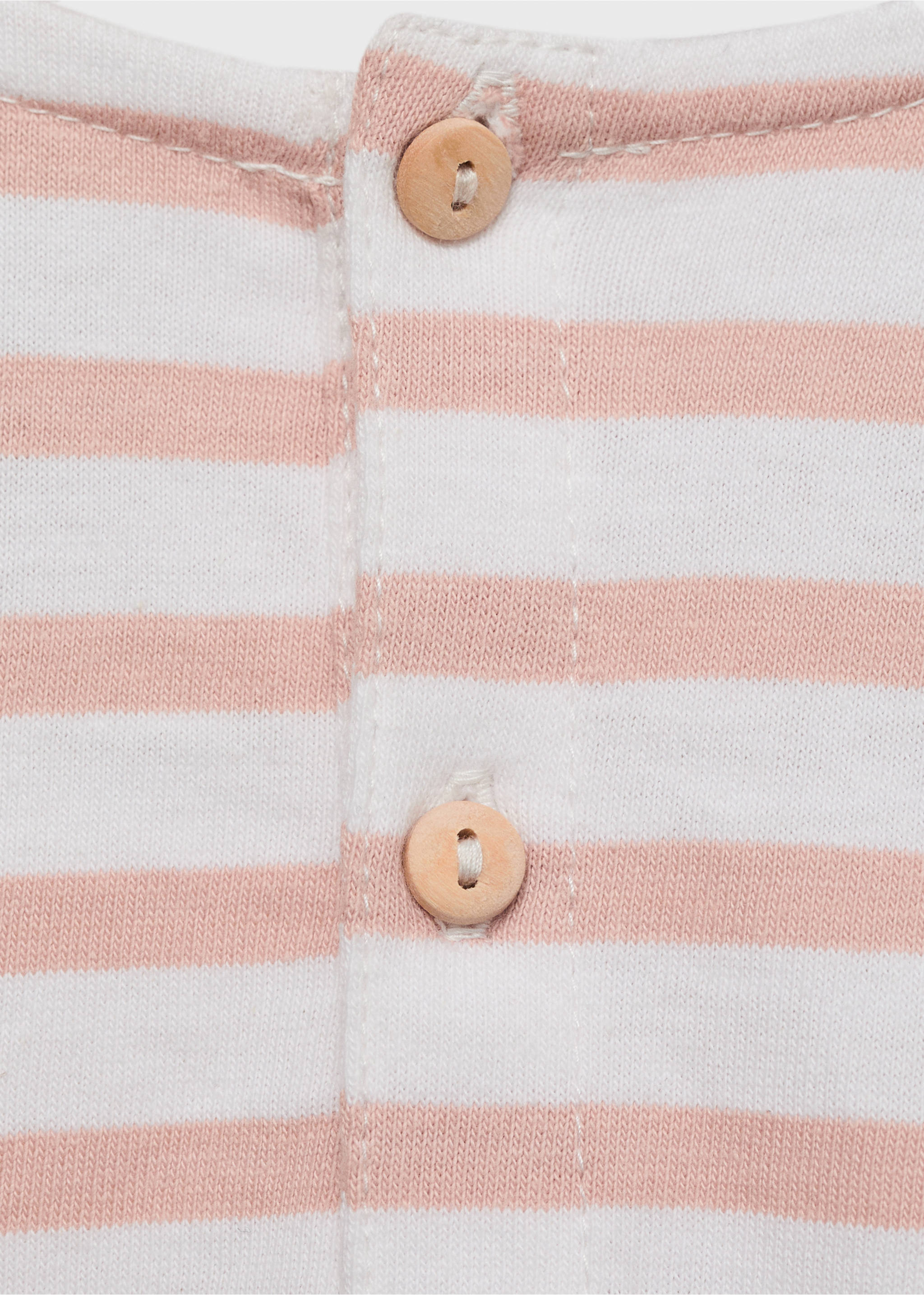 Gestreiftes Baumwoll-Shirt - Detail des Artikels 0, Rosa. Ref: 87051053-00.