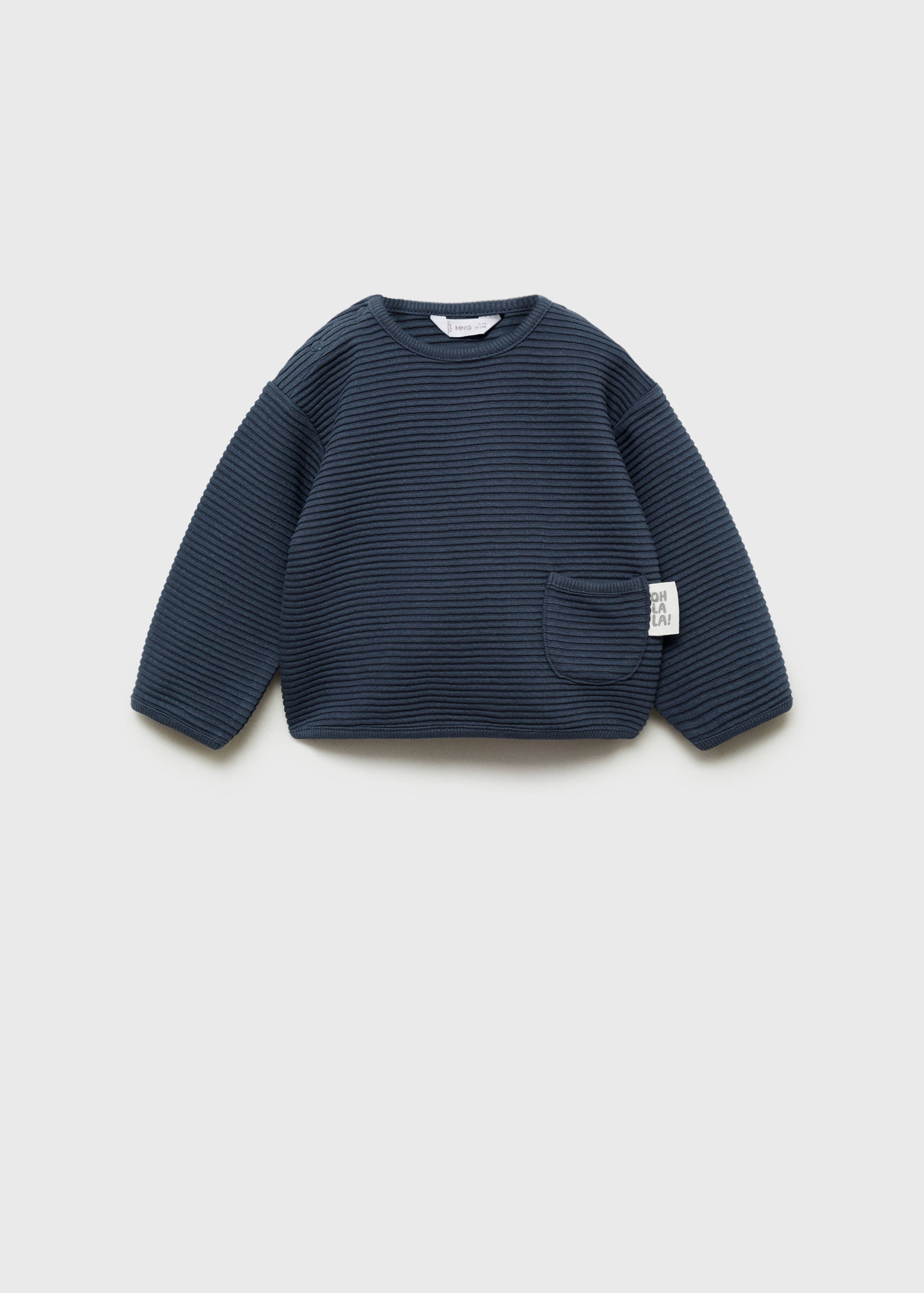 Teksturirana pletena sportska majica - Artikl bez modela