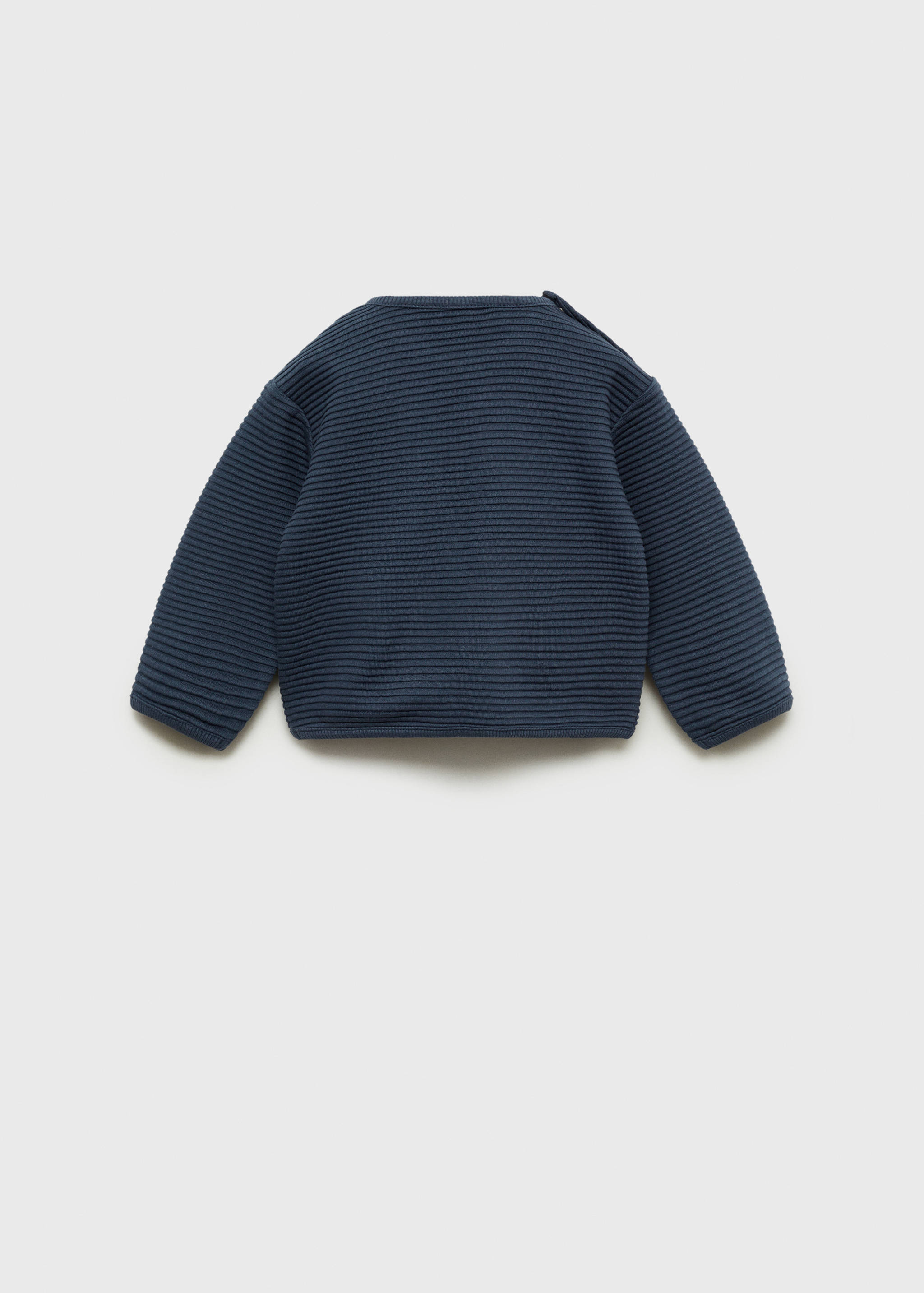 Teksturirana pletena sportska majica - Stražnji dio artikla