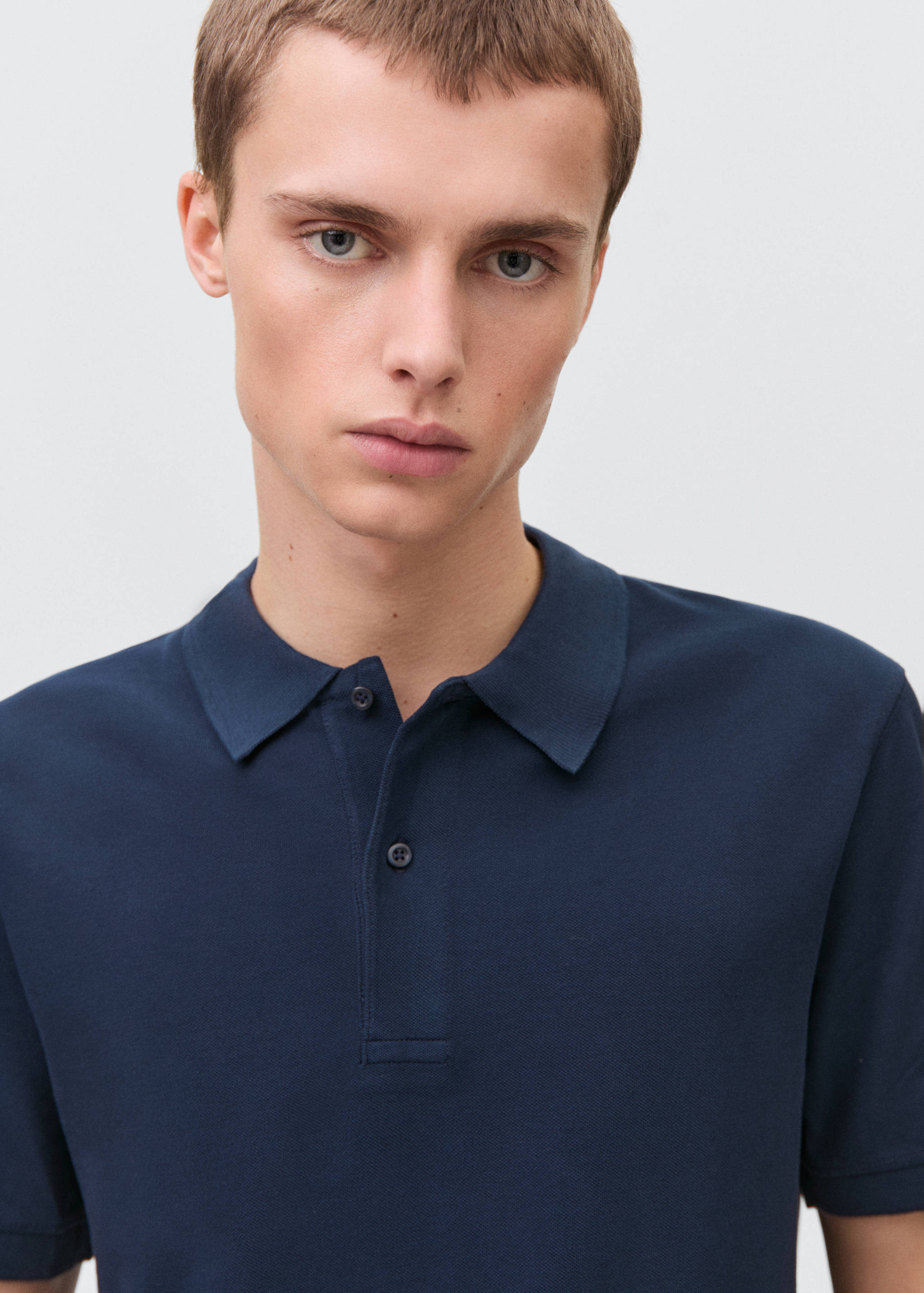 Cotton piqué polo shirt - Details of the article 1