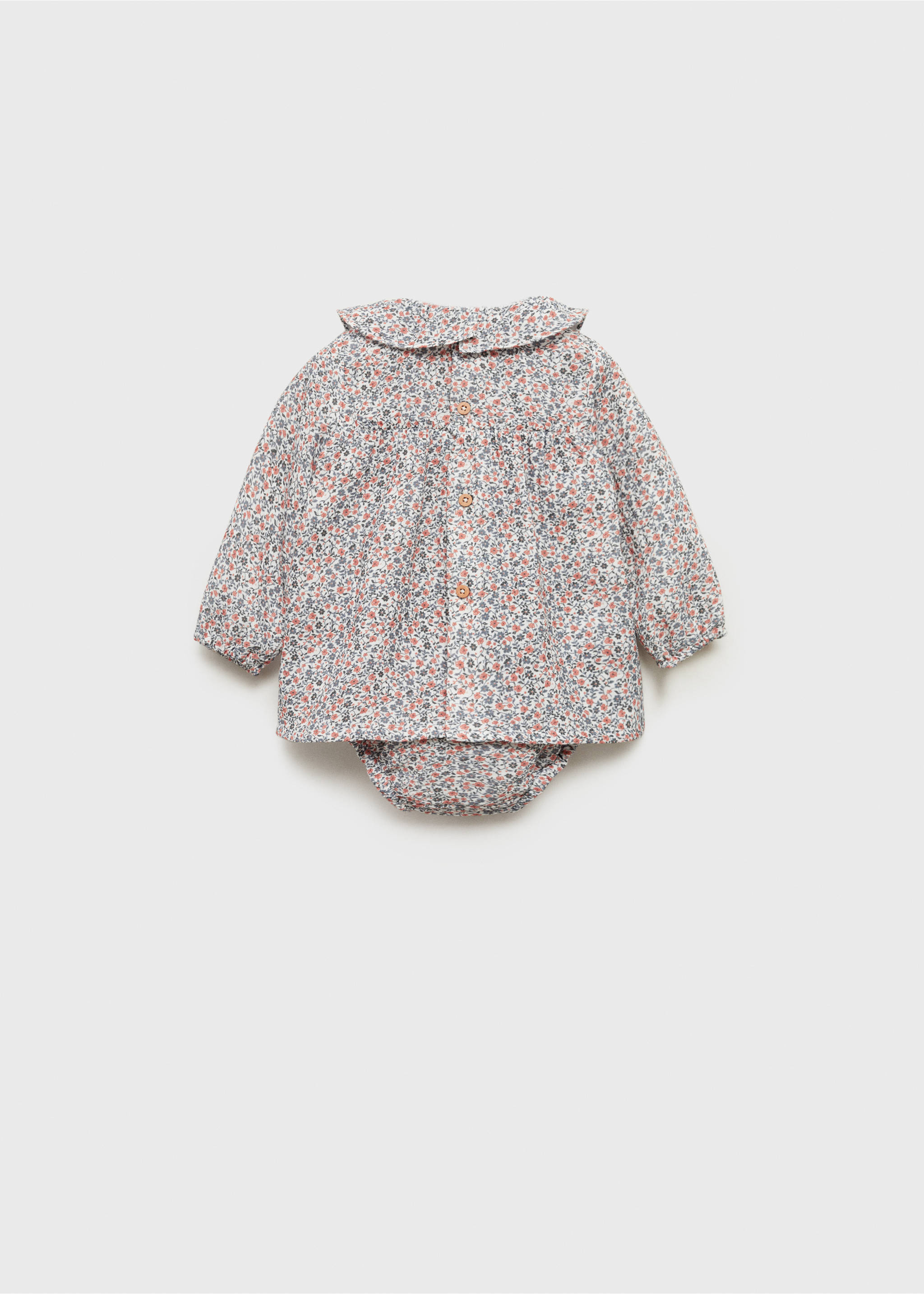 Robe et culotte imprimées - Verso de l’article, Blanc cassé. Ref: 87051058-00.