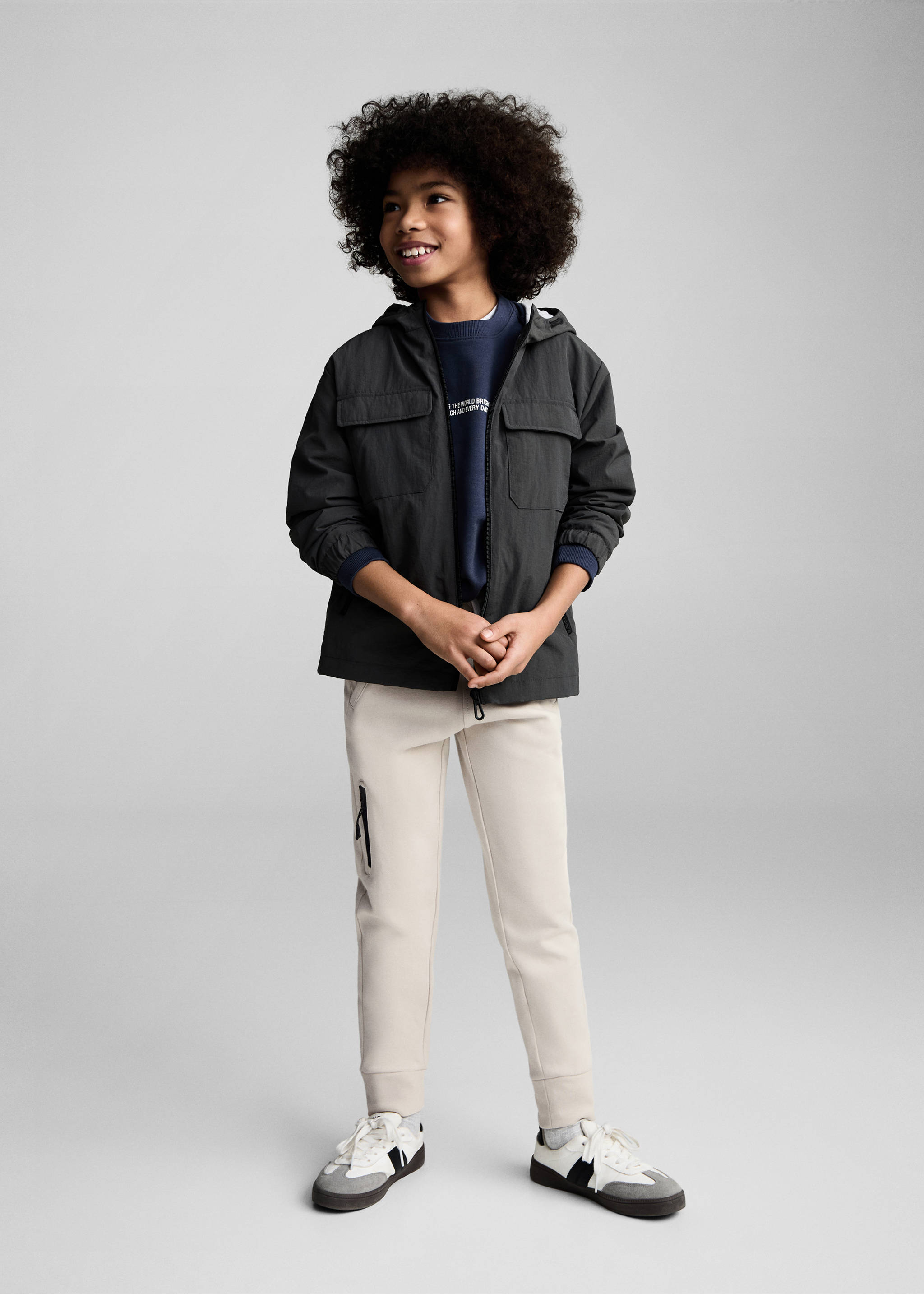 Jogging Lyocell taille élastique - Plan général, Gris glacé. Ref: 87051512-00.