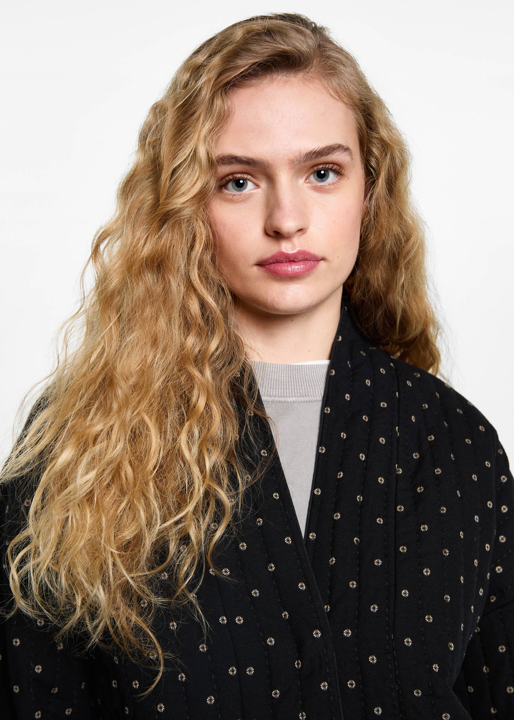 Quilted cotton jacket - Details of the article 1